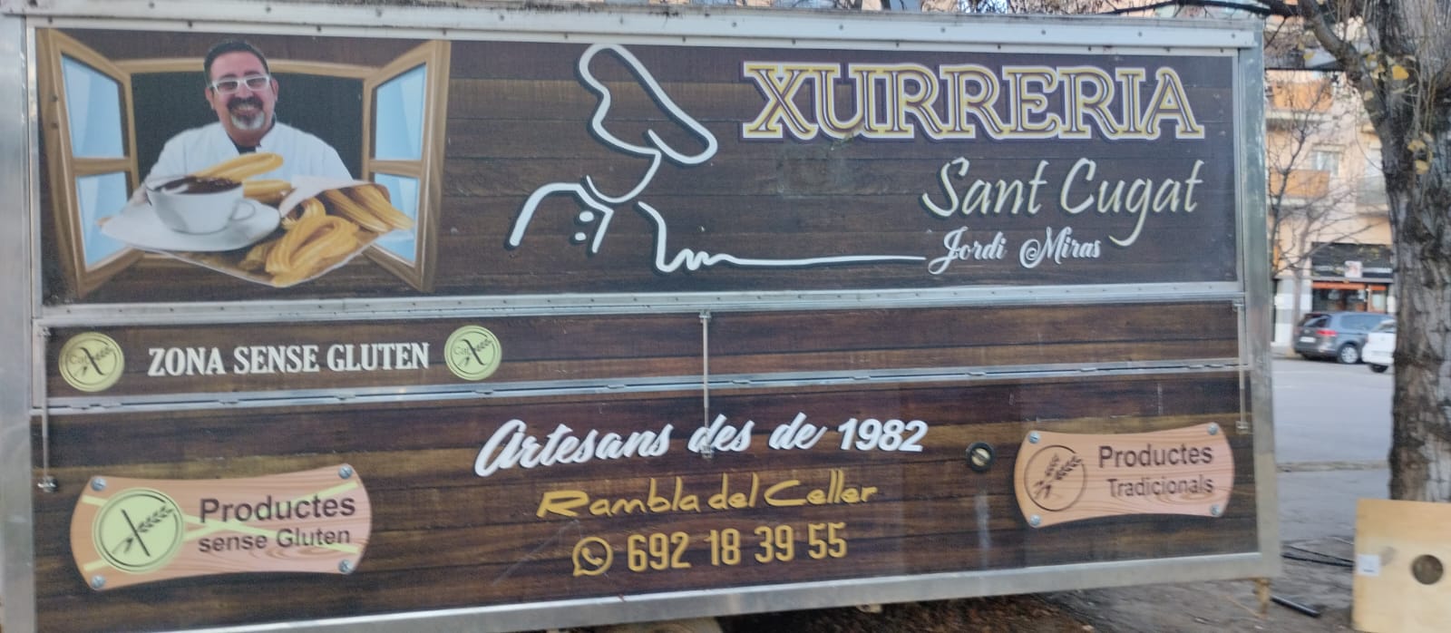 La Xurreria, que estava ubicada al darrere del Monestir FOTO: Cedida