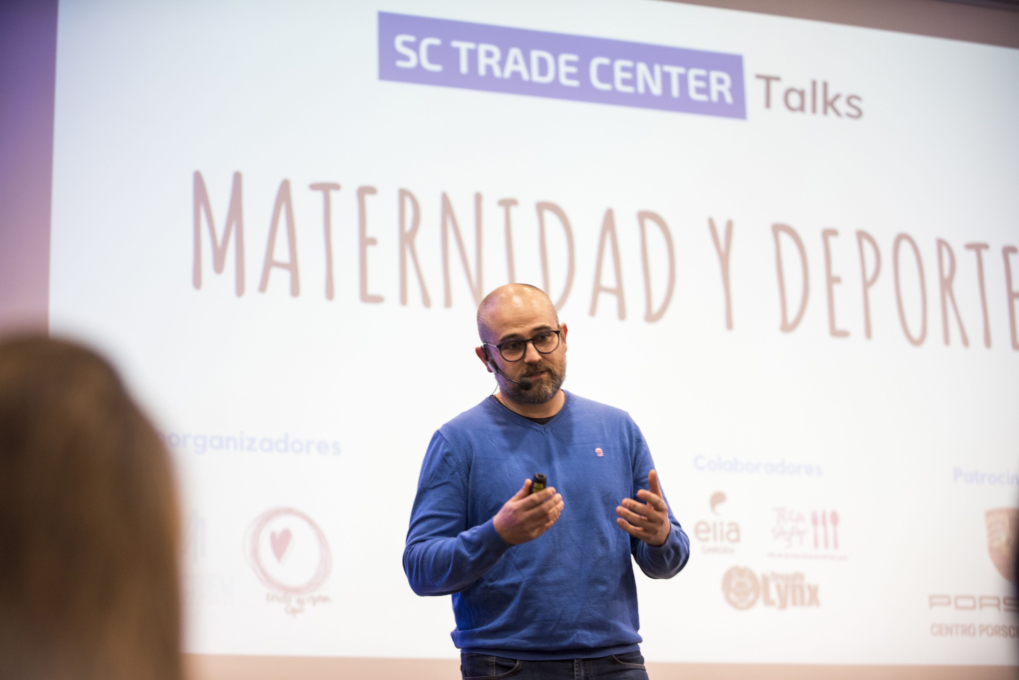 El periodista esportiu, Marc Martín, va estar el presentador de les SC Trade Center Talks. FOTO: Bernat Millet