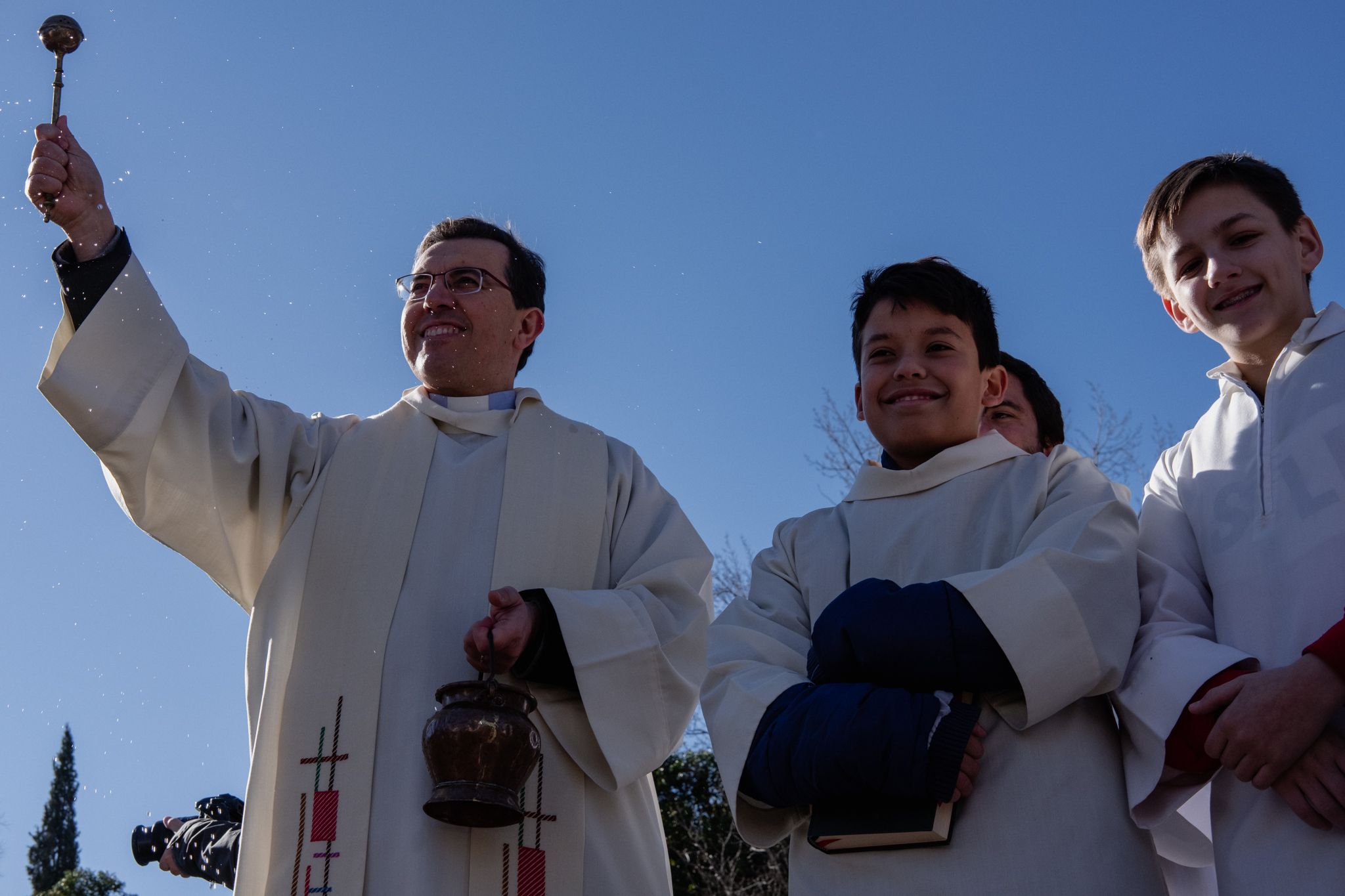 Benedicció de cavalleries al pg. de Francesc Macià. FOTO: Ale Gómez