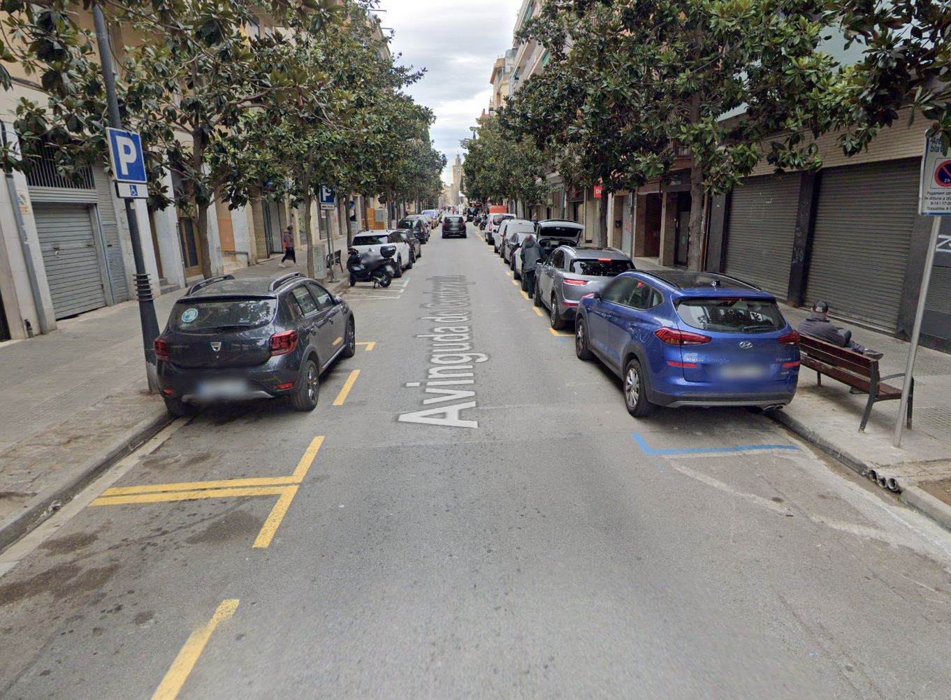 Un tram de l'avinguda de Cerdanyola que es vianantitzarà FOTO: Google Maps