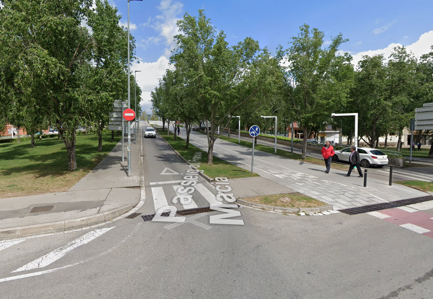 El tram d'avinguda de Francesc Macià que quedarà tallat al trànsit FOTO: Google Maps