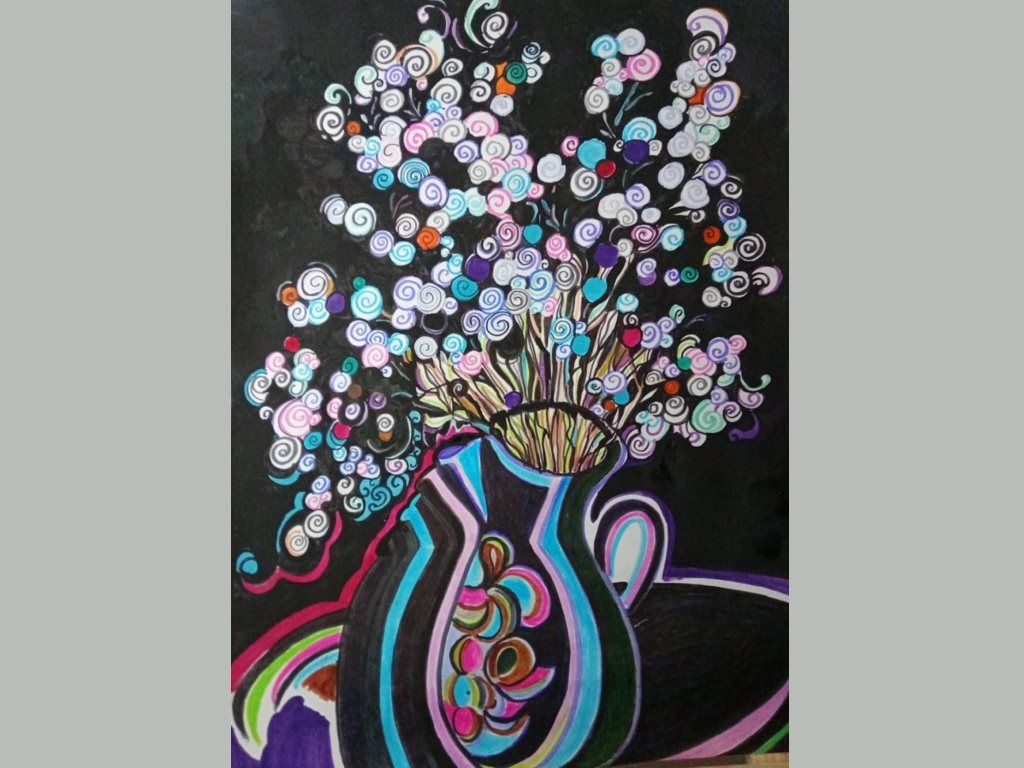 Una de les obres de Glòria Corrons