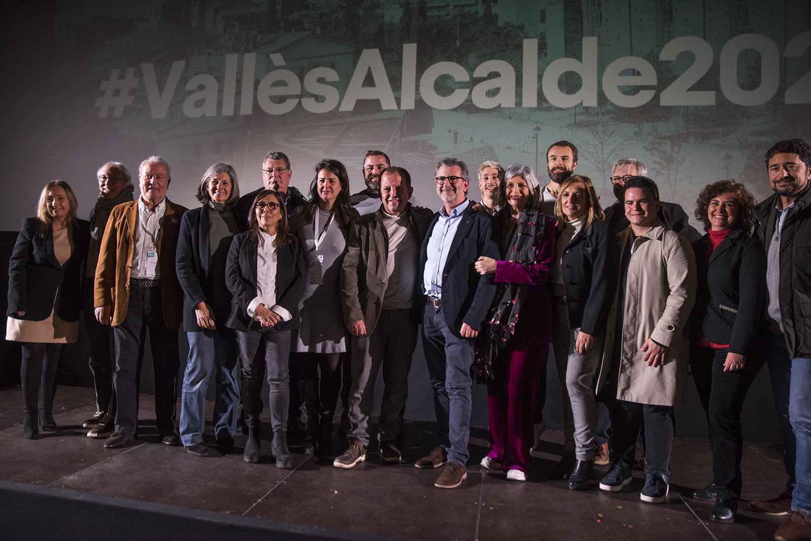 Presentació de l'alcaldable de junts Josep Maria Vallès per les eleccions municipals. FOTO: Bernat Millet.