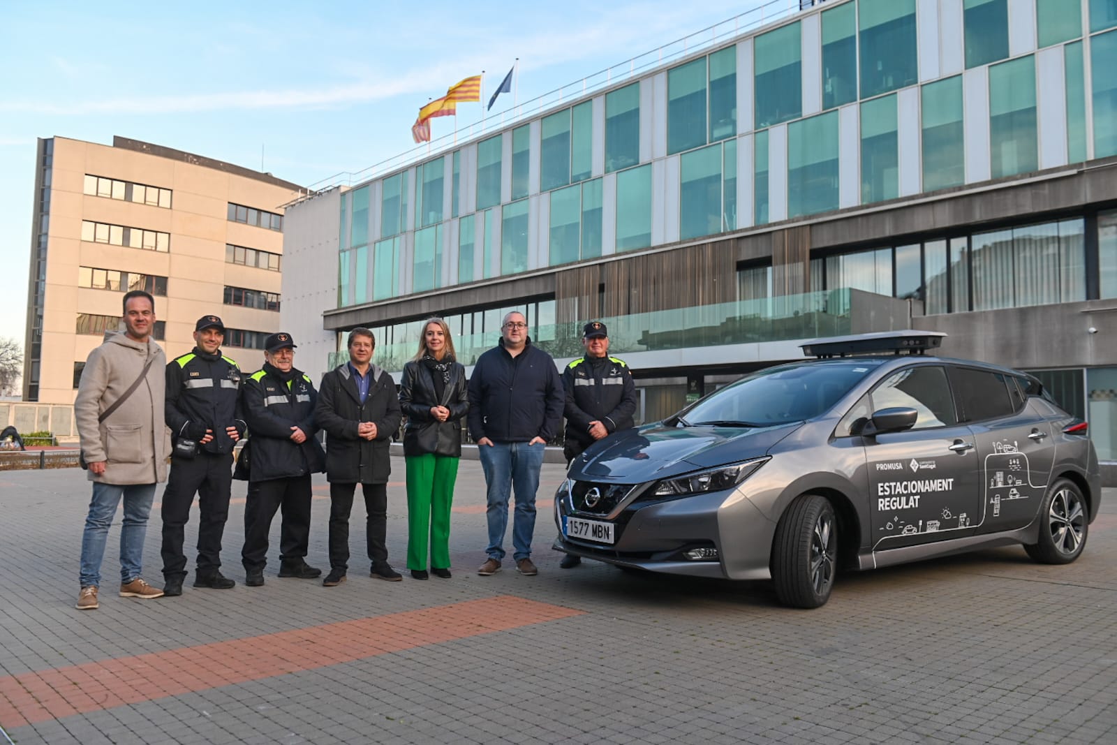 L’Ajuntament disposa d’un nou vehicle amb lector de matrícules per millorar la gestió de les àrees d’aparcament. Foto: Ajuntament