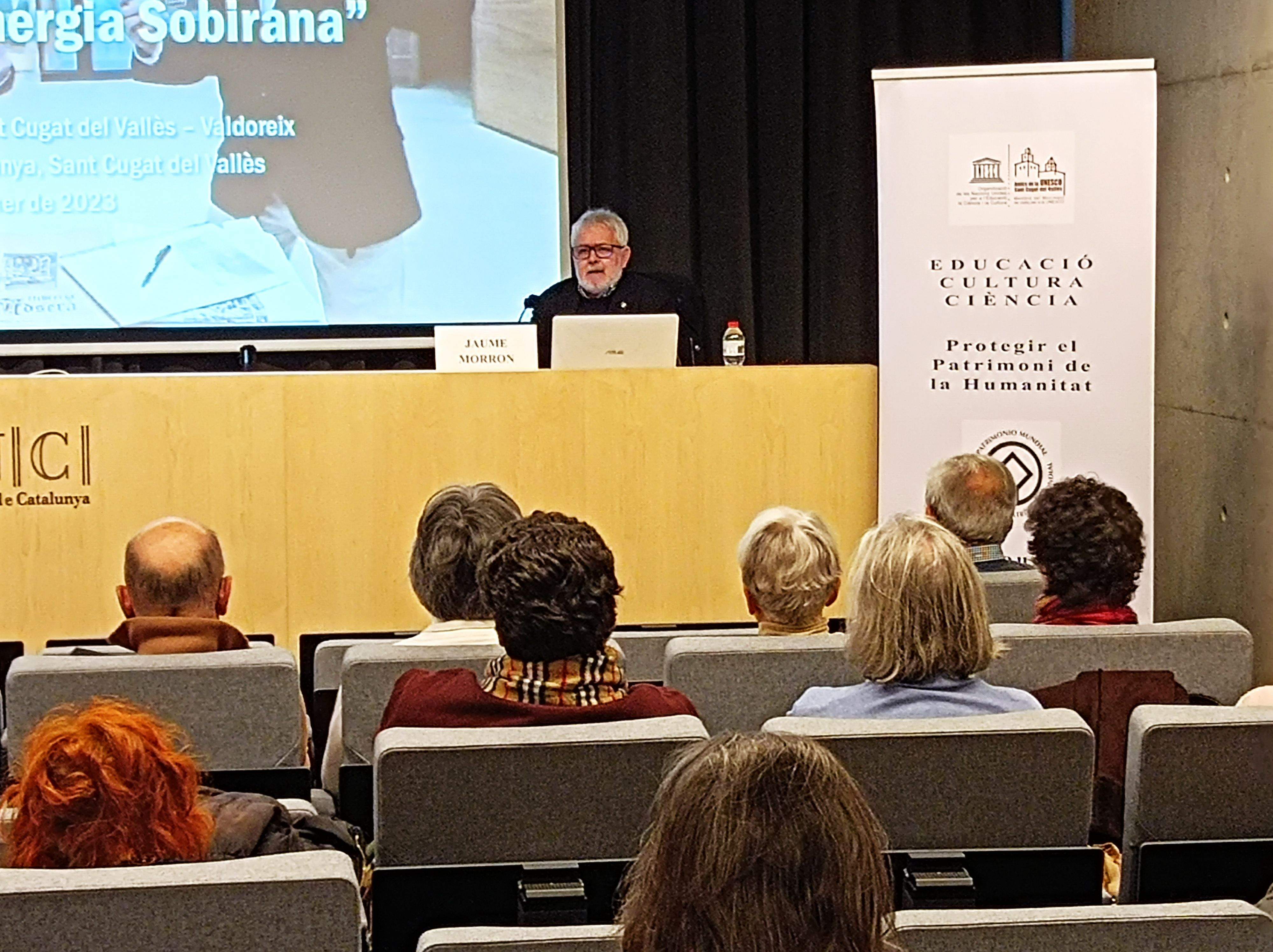 Una conferència dels Amics de la UNESCO. FOTO: Cedida