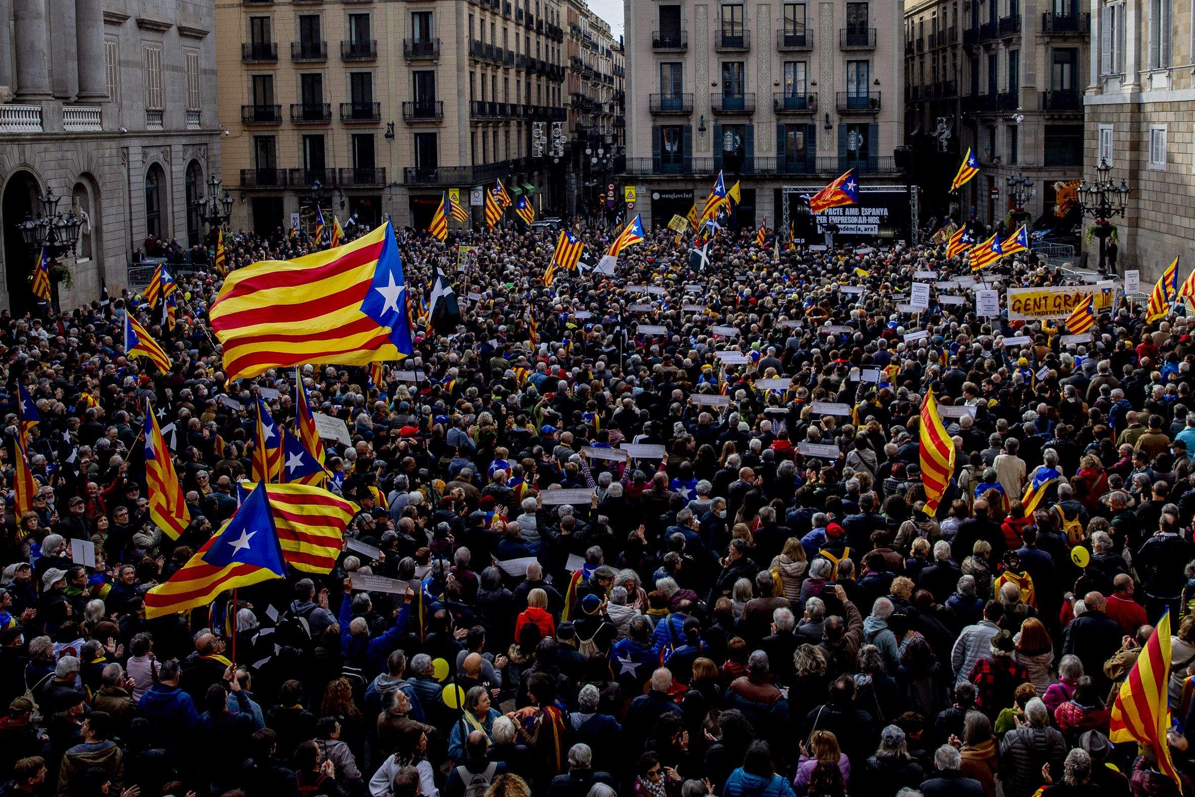 Una manifestació per a la independència. FOTO: Cedida