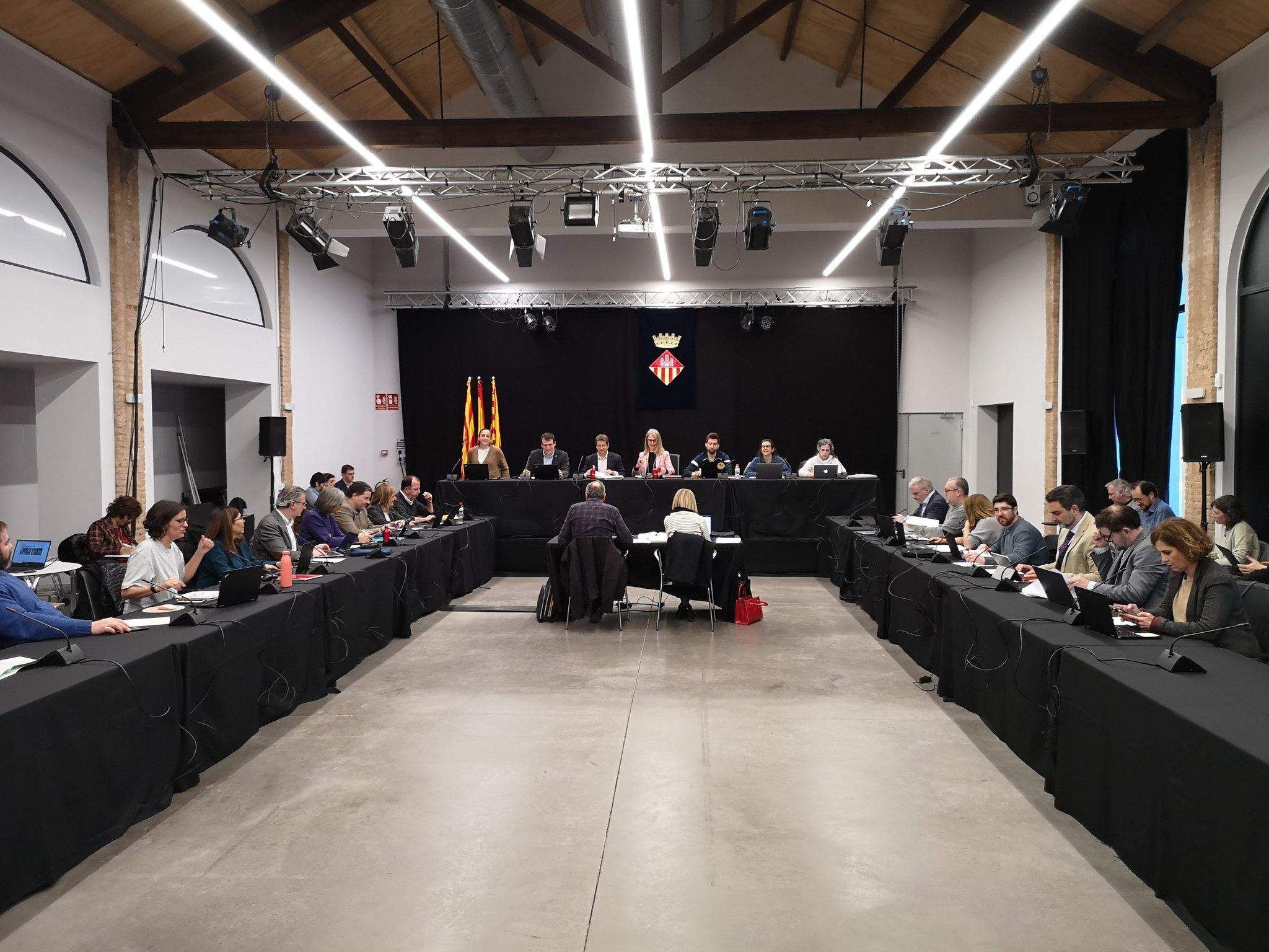 Sessió plenària de l'Ajuntament de Sant Cugat del mes de febrer de 2023. FOTO: Ajuntament
