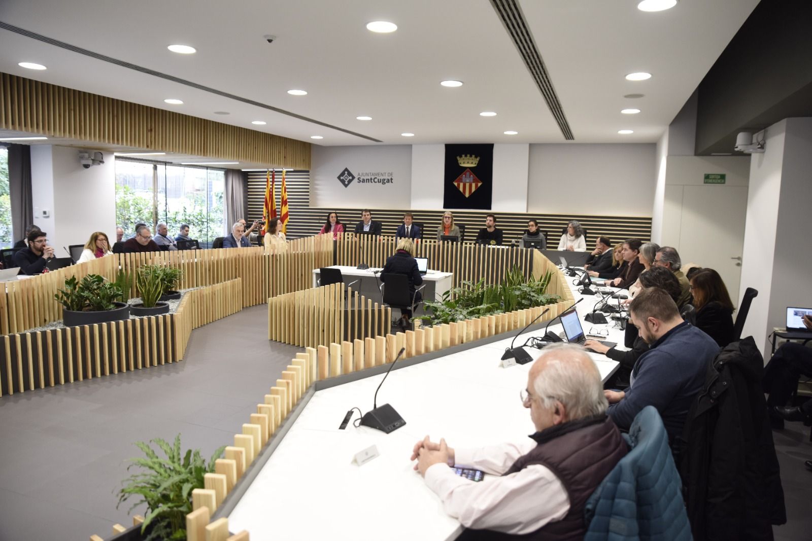 La nova Sala de Plens de l'Ajuntament de Sant Cugat. FOTO: Bernat Millet