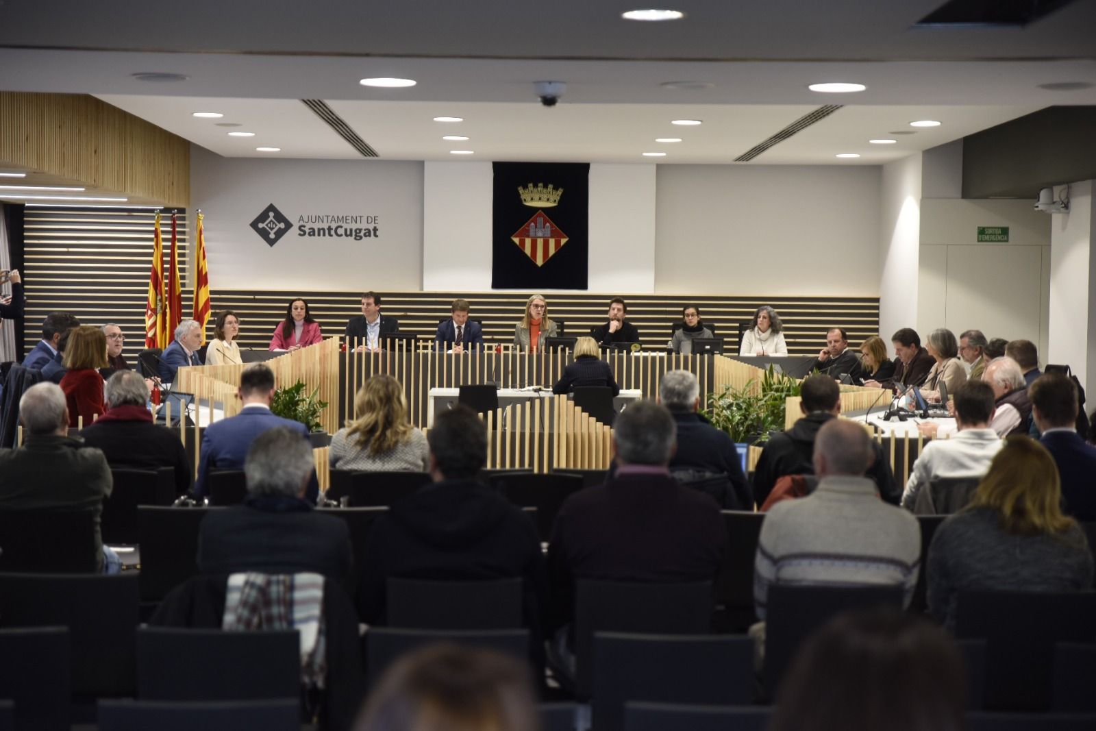 El ple s'ha fet a la nova sala de plens FOTO: Bernat Millet 