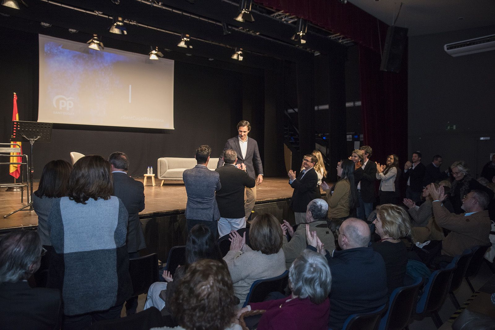 Presentació del candidat del PP a la alcaldía de Sant Cugat, Alvaro Benejam. FOTO: Bernat Millet.
