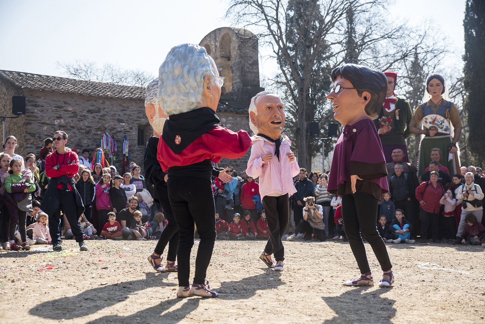 Els Caparrots a Sant Medir. FOTO: Bernat Millet.