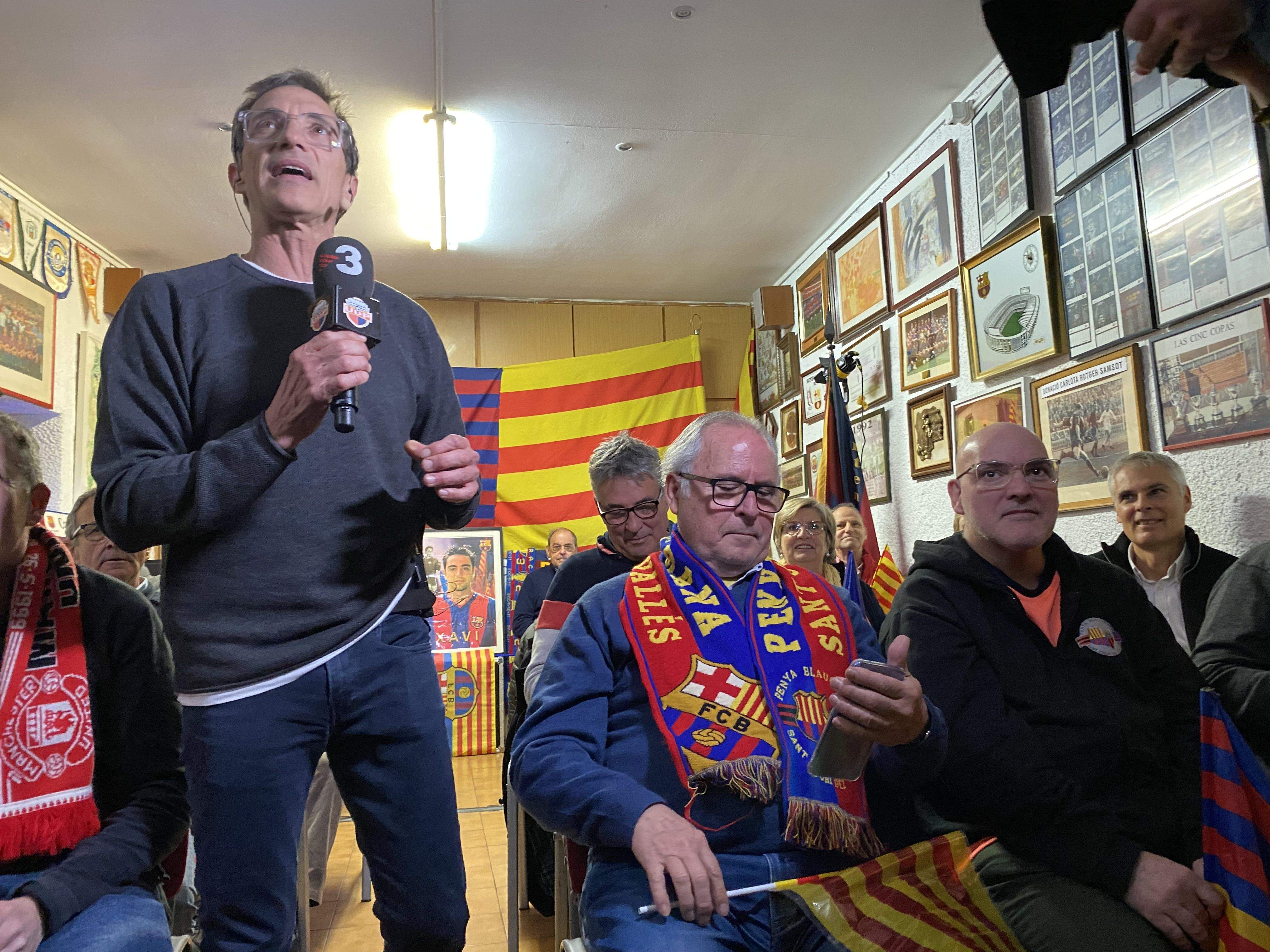 'Un dia de partit', d'Esport3, a la Penya Blaugrana Sant Cugat. FOTO: Cedida