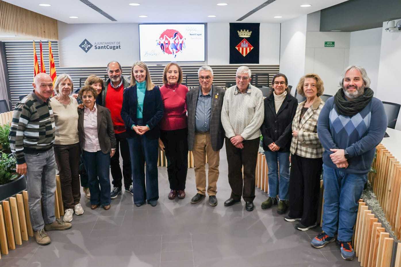 Els assistents a l'acte de presentació de les activitats a Sant Cugat com a Capital de la Sardana. FOTO: Ajuntament