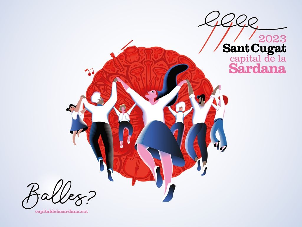 Cartell de Sant Cugat Capital de la Sardana 2023