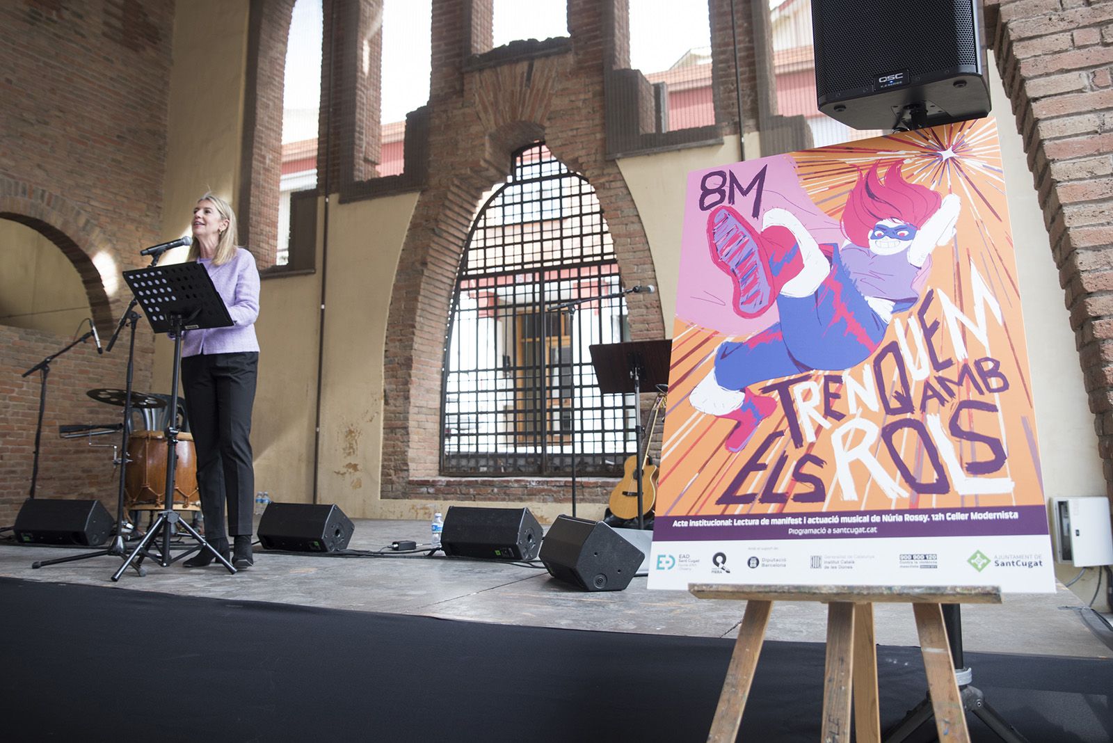 Acte institucional Dia Internacional de les Dones. FOTO: Bernat Millet.