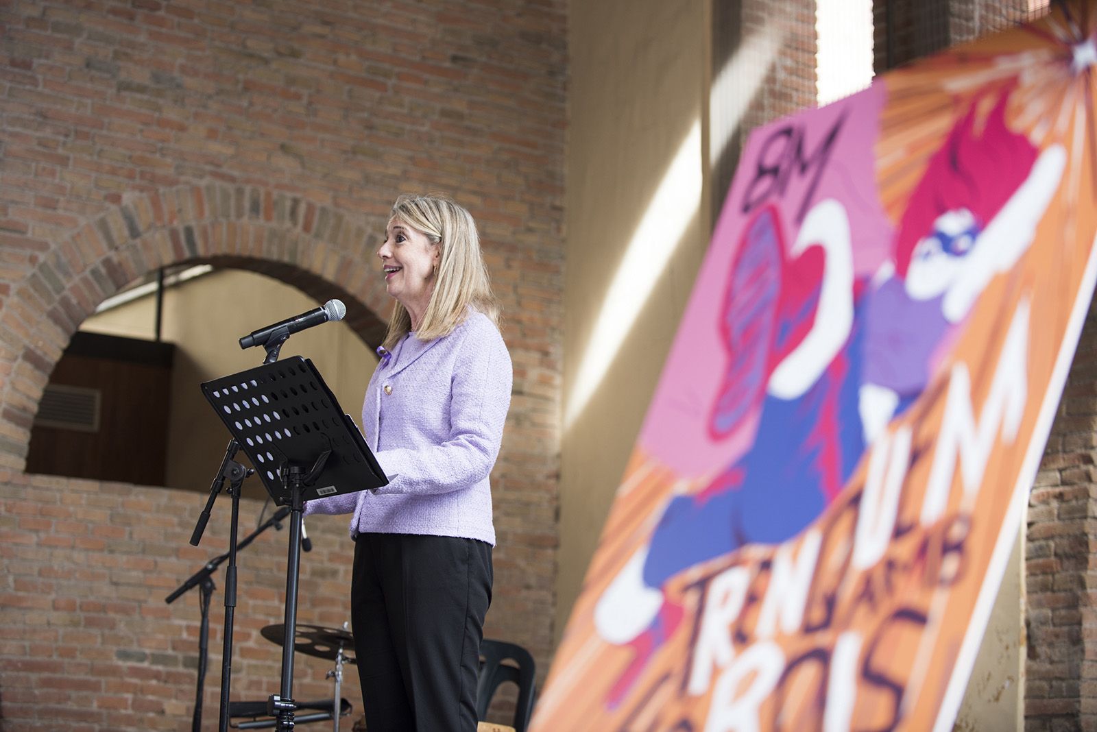 Acte institucional Dia Internacional de les Dones. FOTO: Bernat Millet.