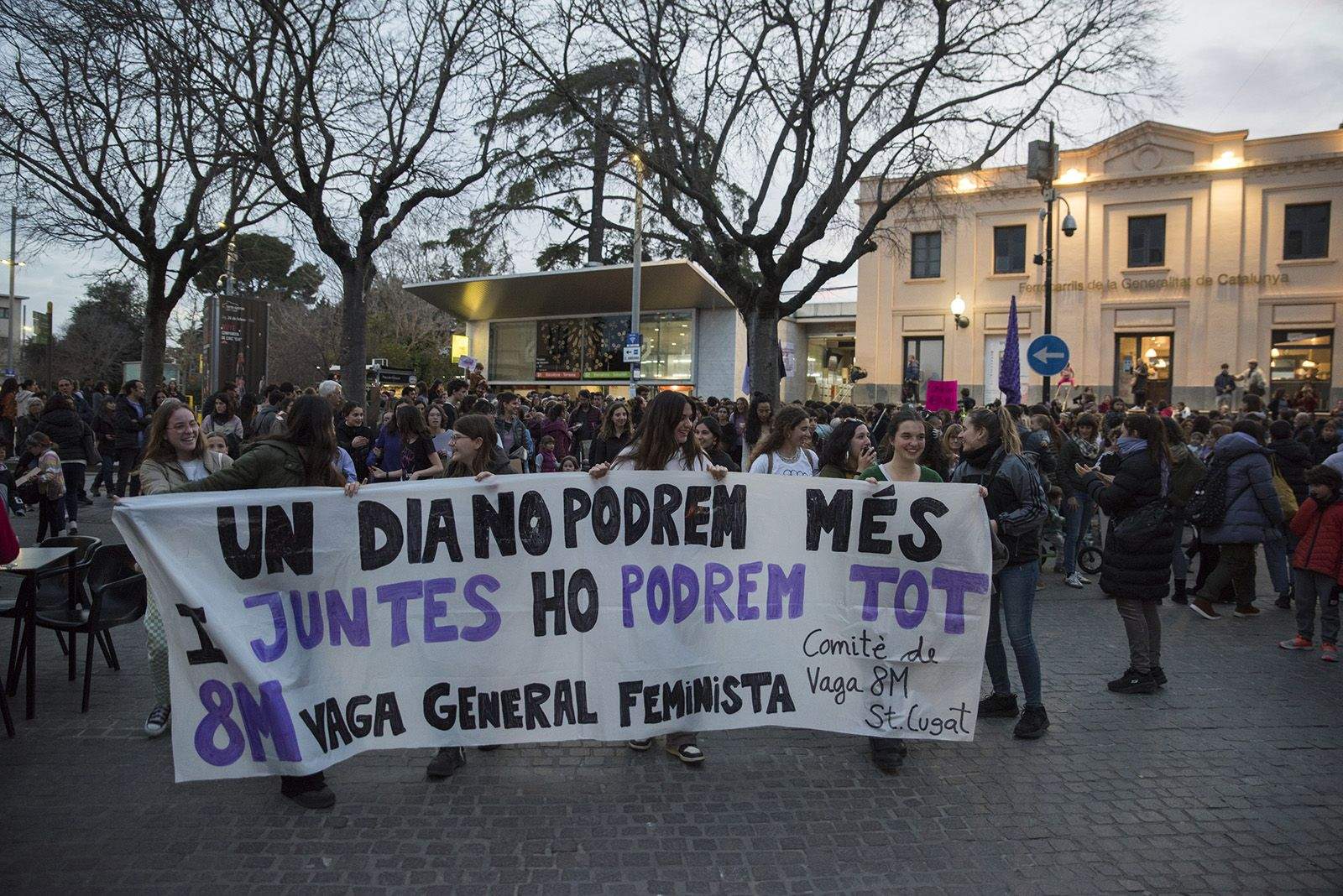 Manifestació 8M a Sant Cugat. FOTO: Bernat Millet.