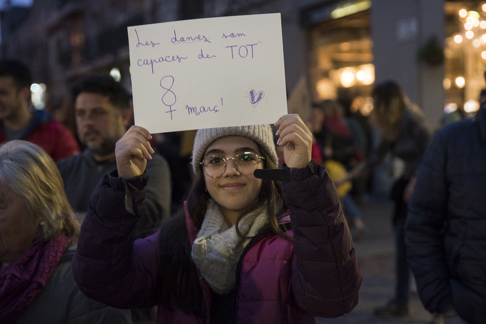 Manifestació 8M a Sant Cugat. FOTO: Bernat Millet.
