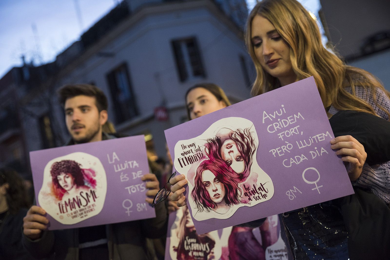 Manifestació 8M a Sant Cugat. FOTO: Bernat Millet.