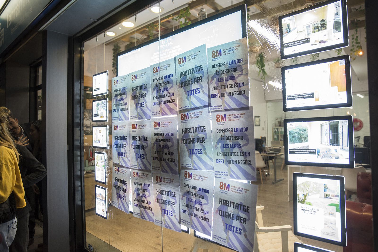 Manifestació 8M a Sant Cugat. FOTO: Bernat Millet.
