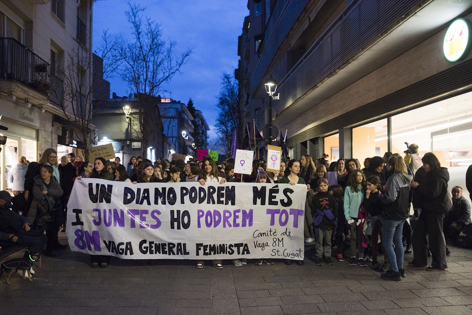 Manifestació 8M a Sant Cugat. FOTO: Bernat Millet.