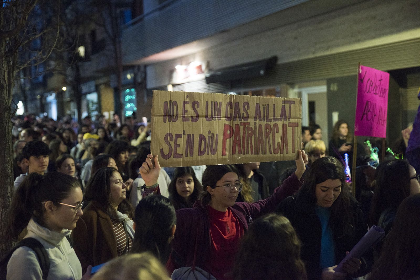 Manifestació 8M a Sant Cugat. FOTO: Bernat Millet.