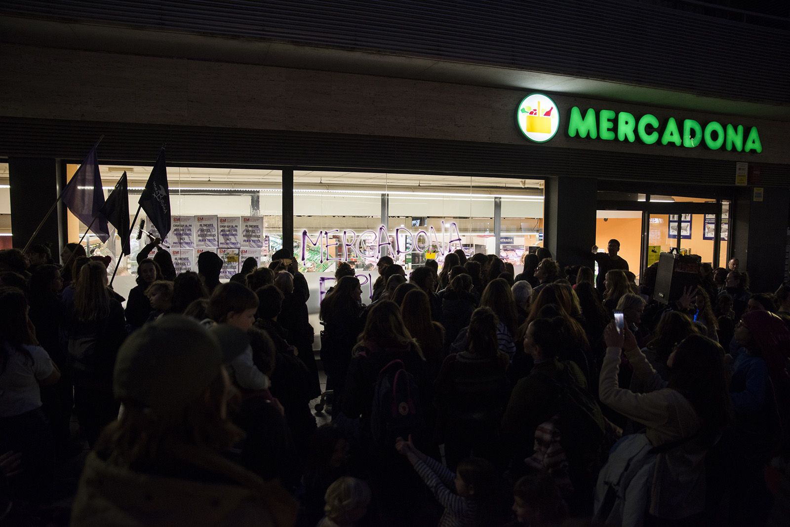 Manifestació 8M a Sant Cugat. FOTO: Bernat Millet.