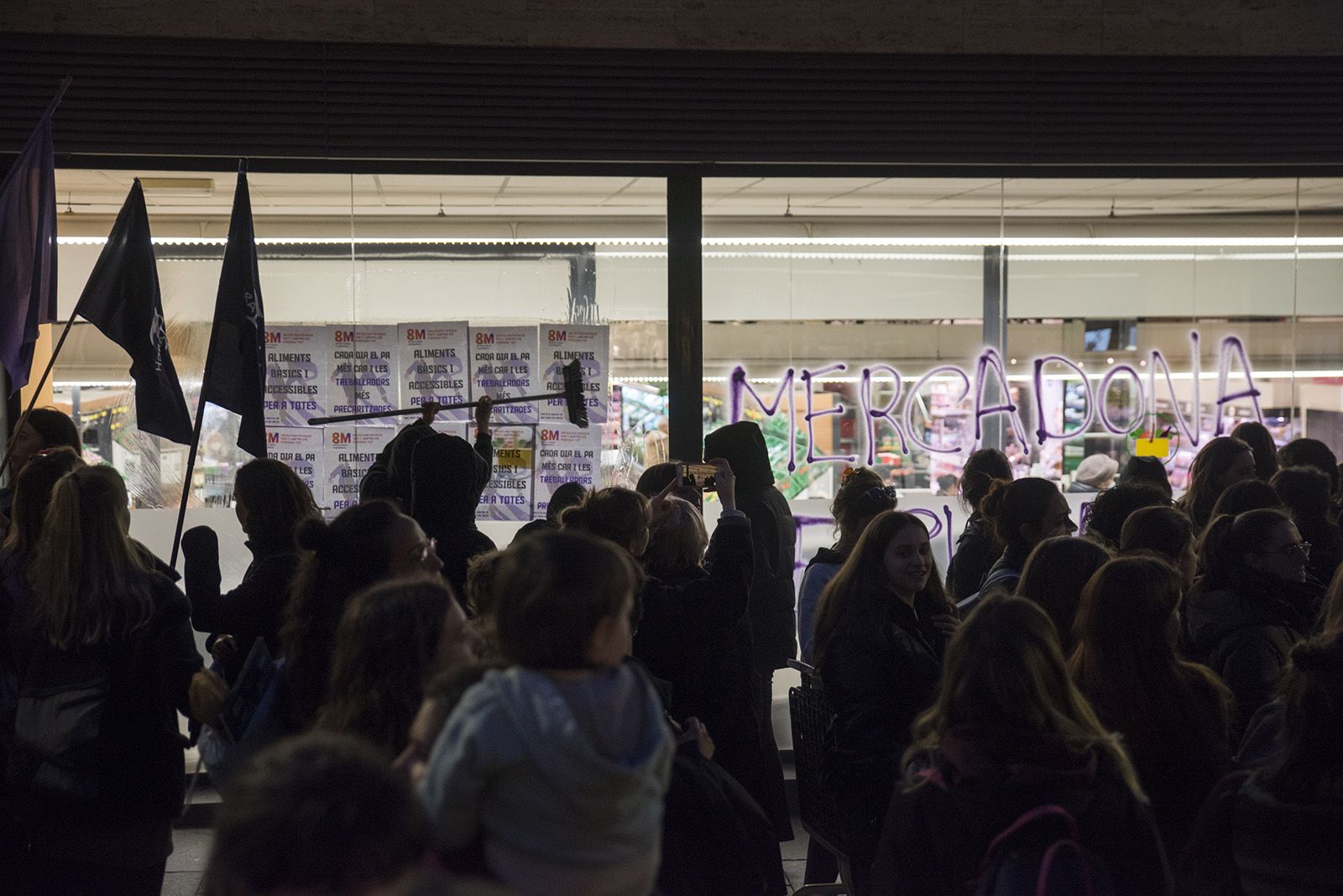 Manifestació 8M a Sant Cugat. FOTO: Bernat Millet.
