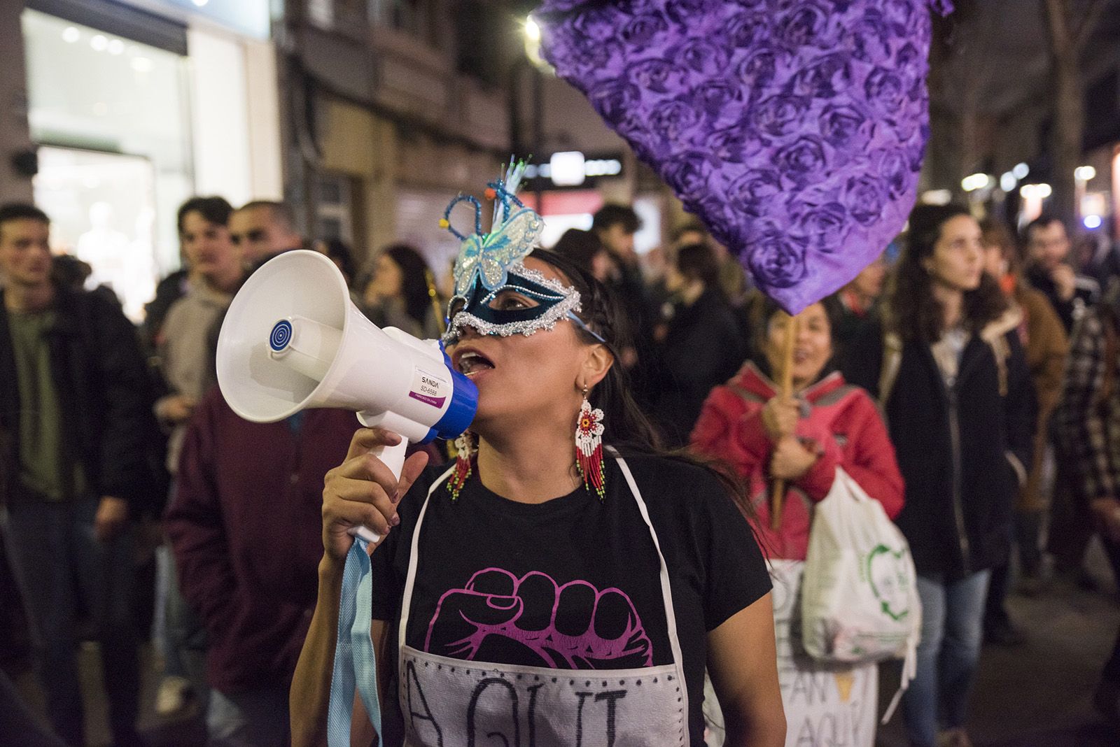 Manifestació 8M a Sant Cugat. FOTO: Bernat Millet.