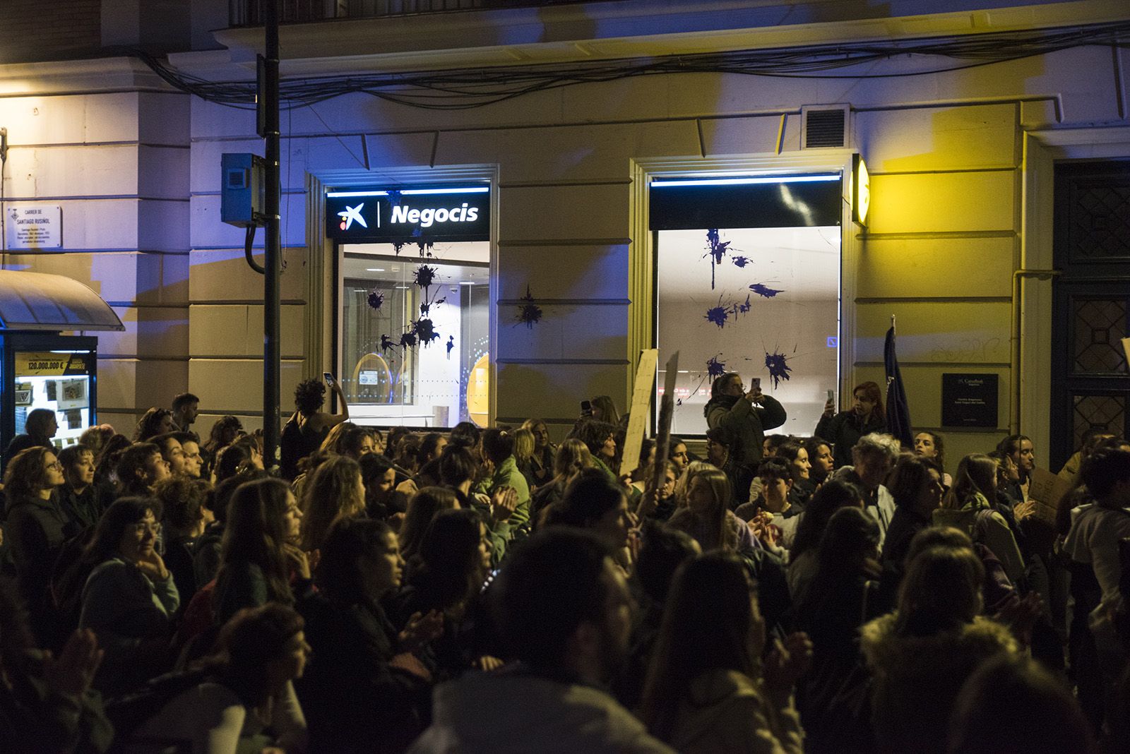 Manifestació 8M a Sant Cugat. FOTO: Bernat Millet.