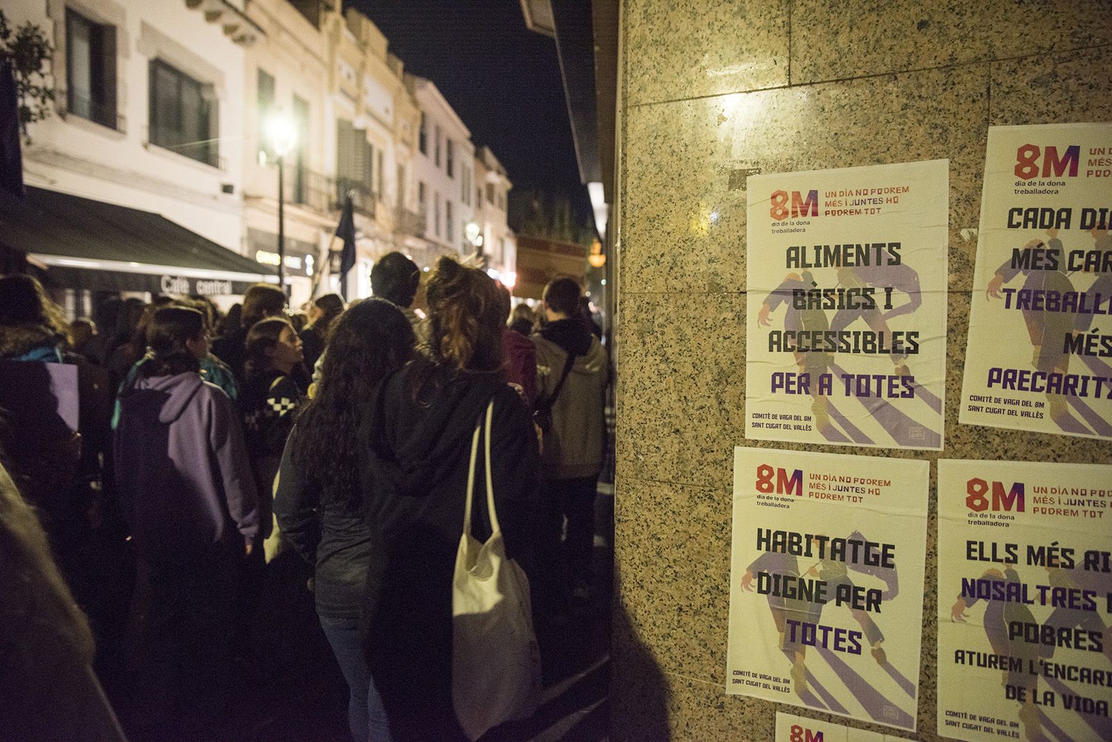 Manifestació 8M a Sant Cugat. FOTO: Bernat Millet.
