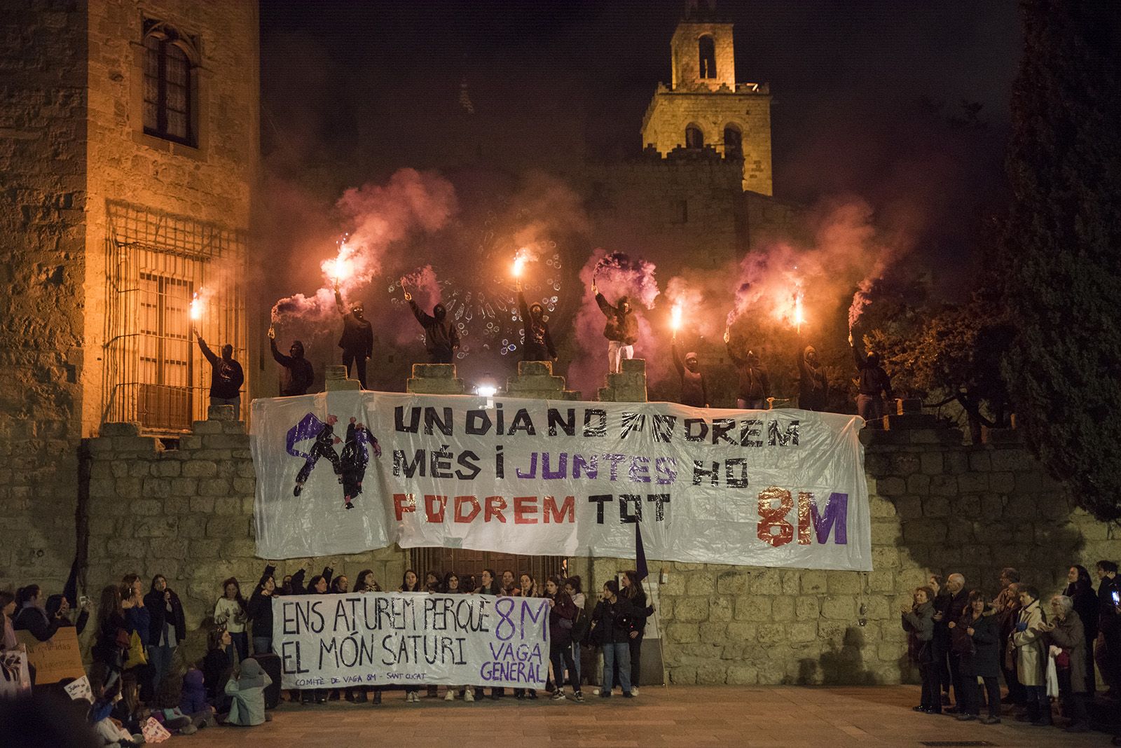 Manifestació 8M a Sant Cugat. FOTO: Bernat Millet.