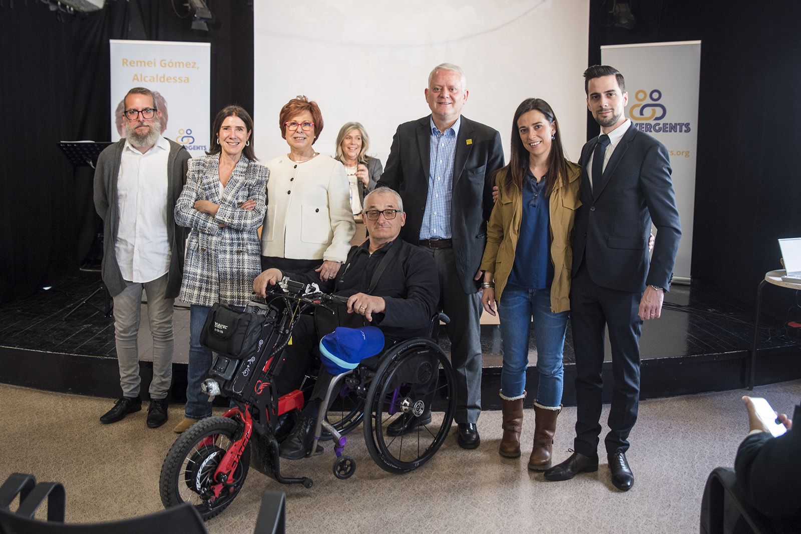 Foto de família amb alguns membres de la llista FOTO: Bernat Millet 