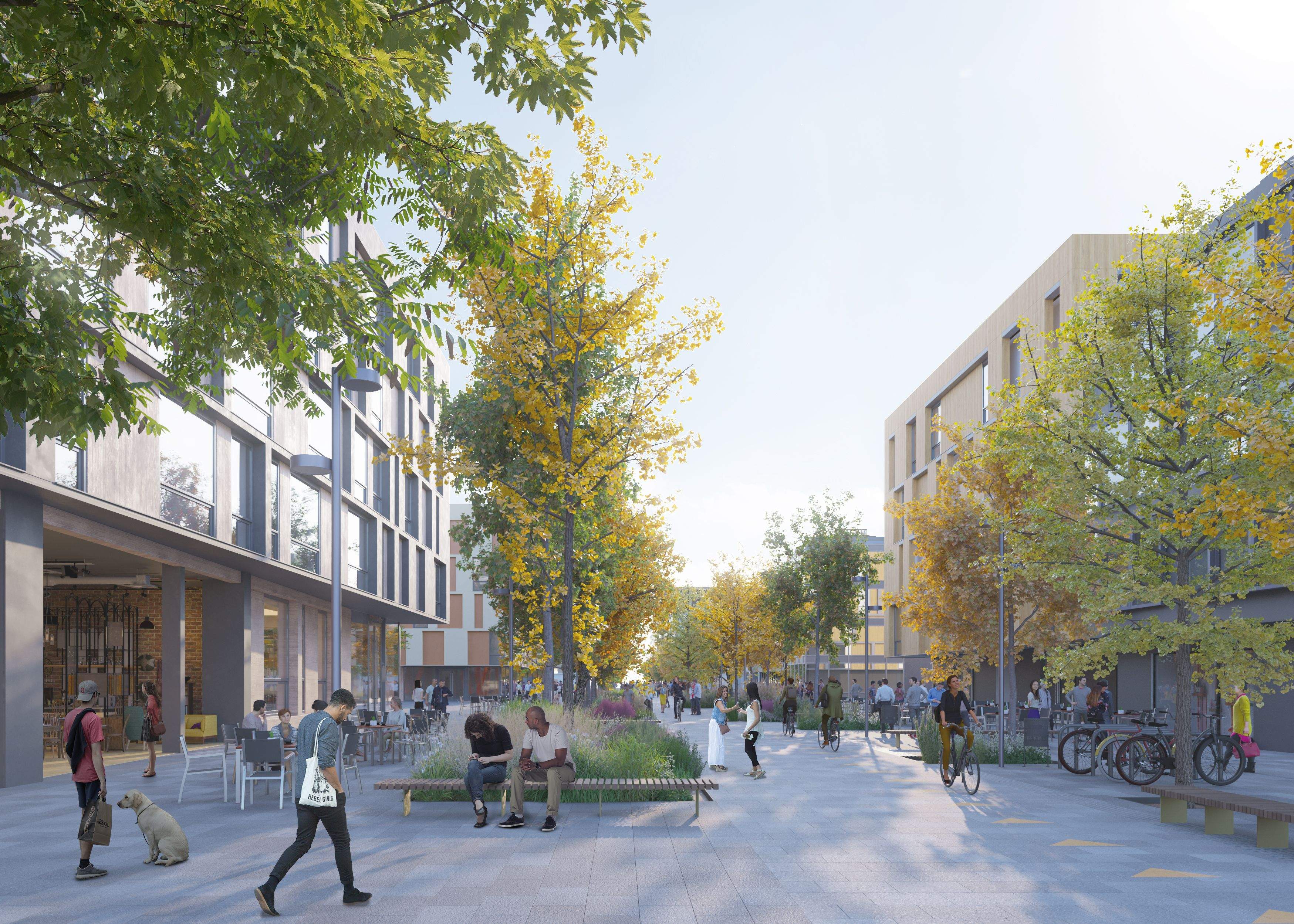 Simulació del futur barri de Ca n'Ametller. FOTO: Cedida