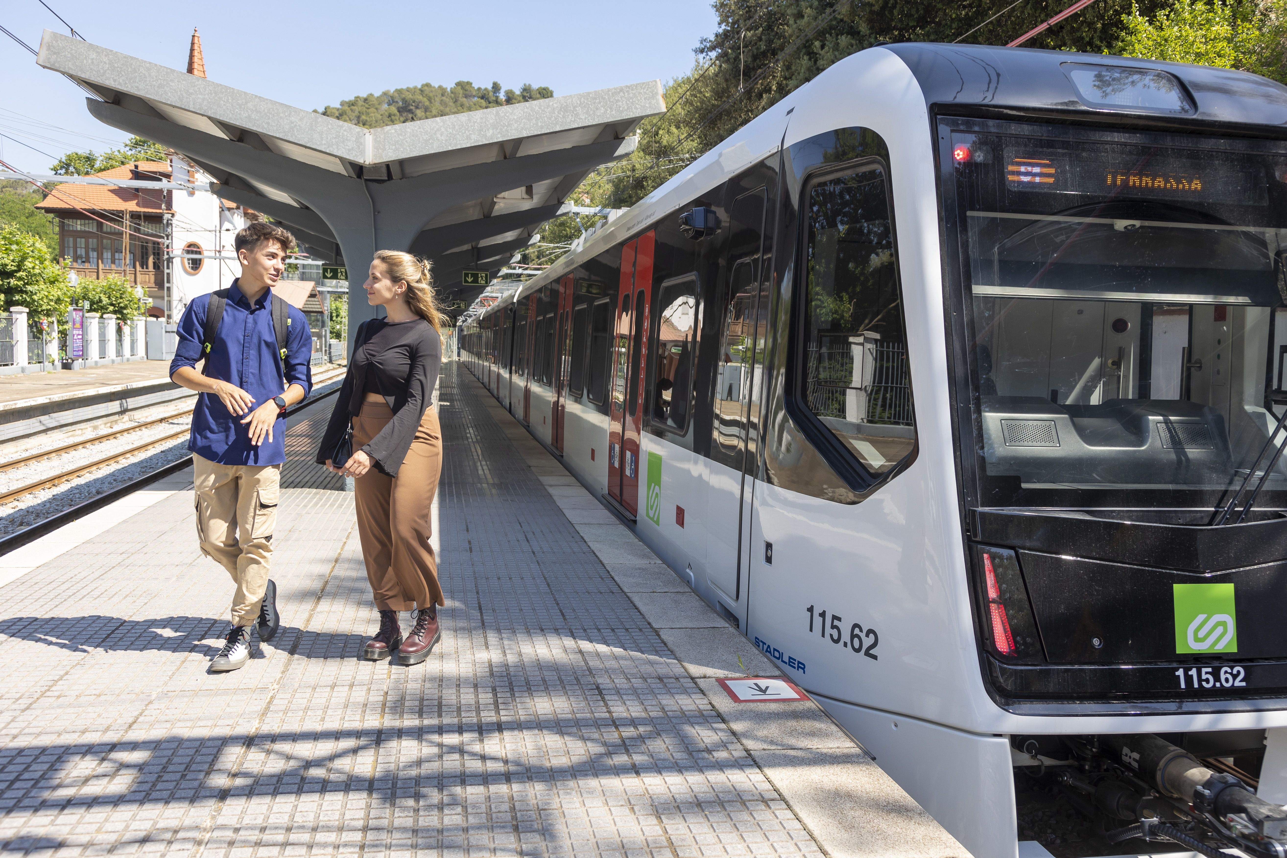 Estació de Les Planes, que es troba al terme municipal de Barcelona però dona servei a Sant Cugat. FOTO: FGC
