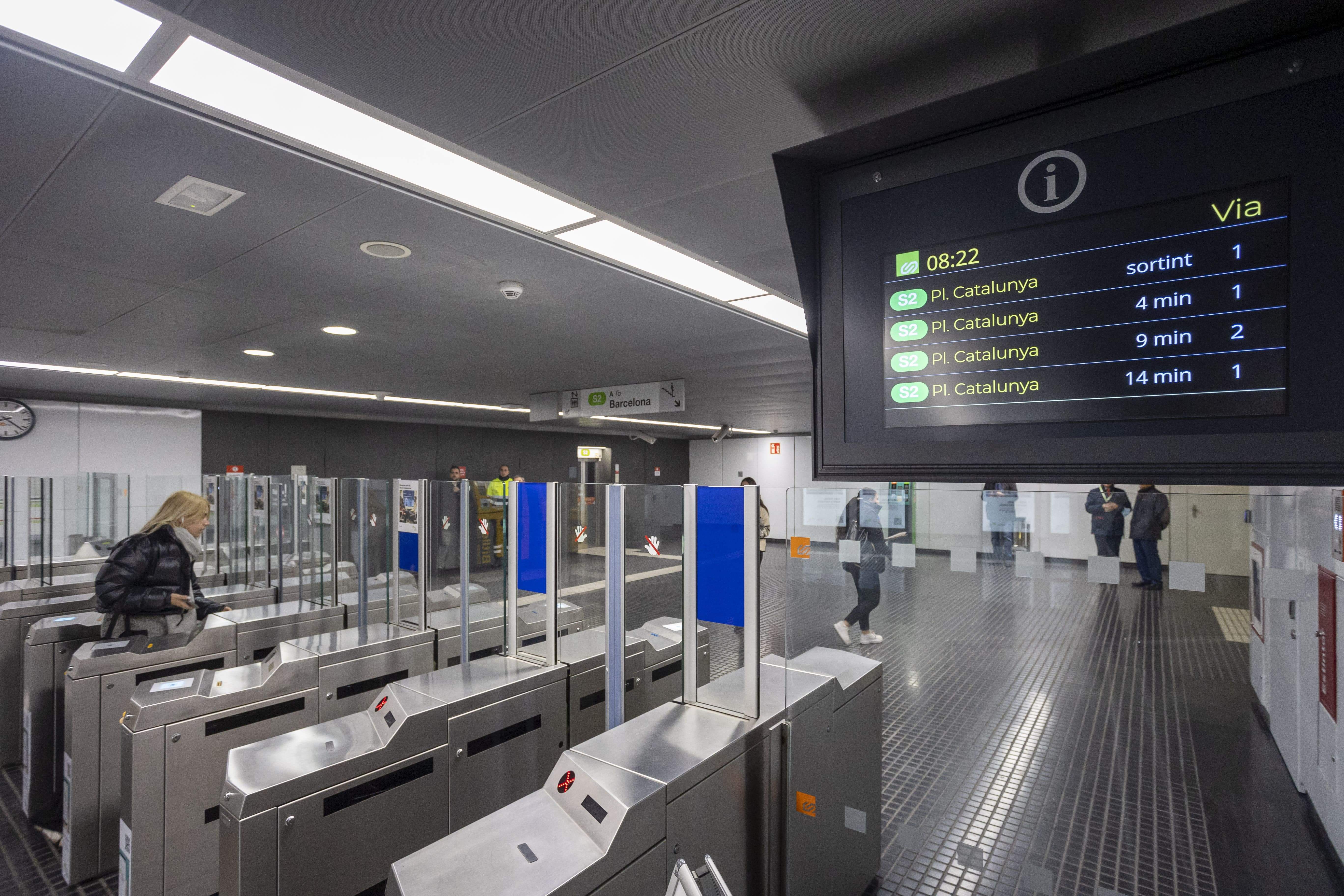 Vestíbul de Sabadell Parc del Nord. FOTO: FGC