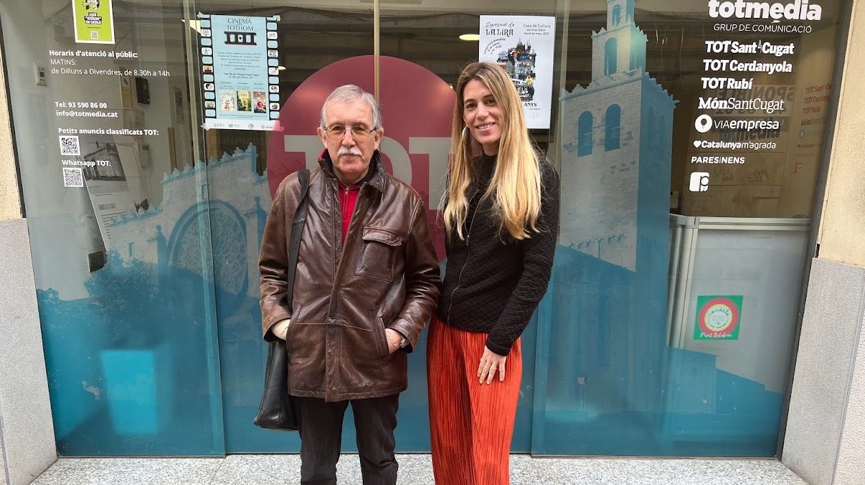 President de la Fundació privada del Còmic i la Il·lustració, José Luís Vilanueva, i la directora del TOT Sant Cugat, Laura Grau. Foto: TOT