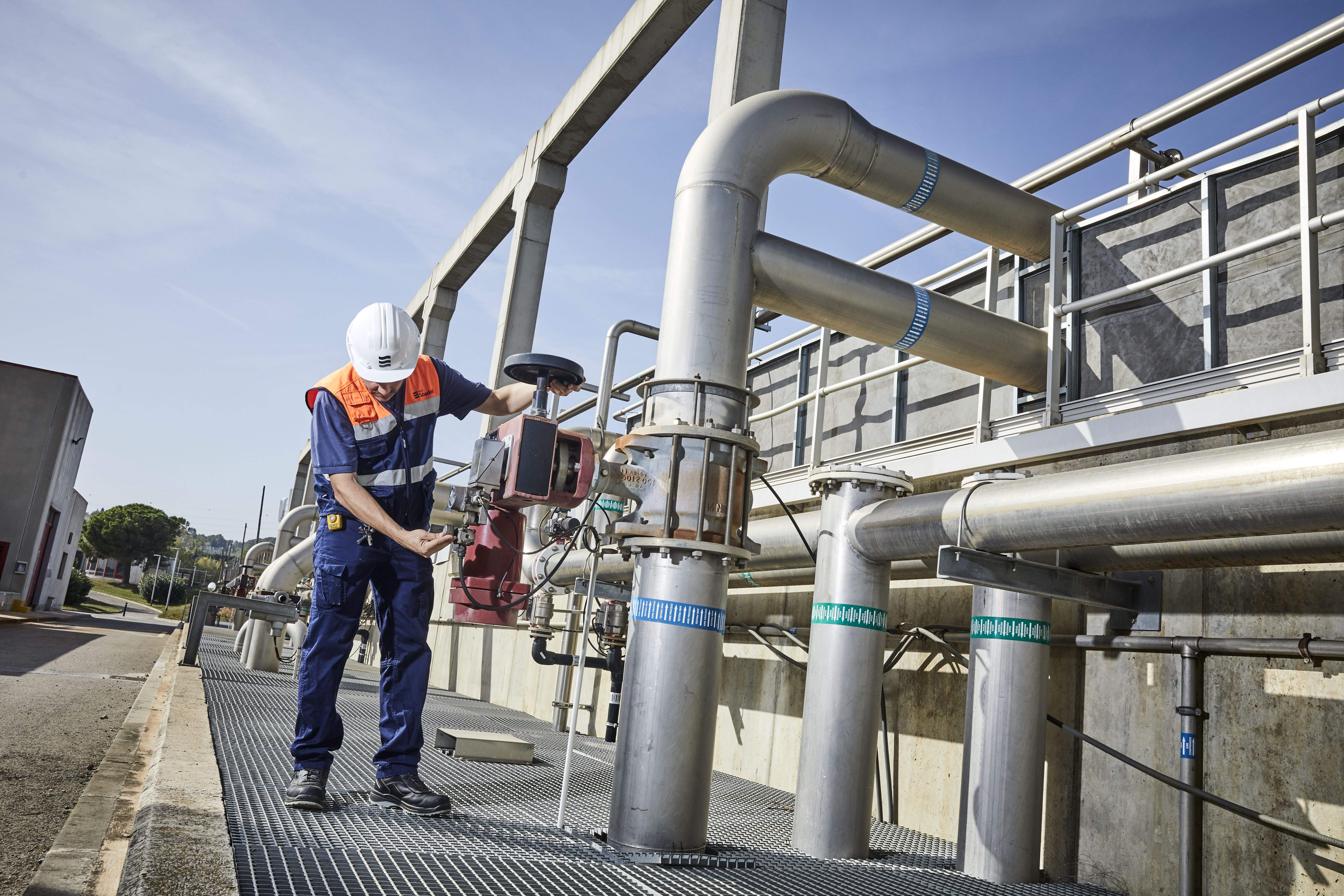 Sistema de filtració per membranes a l'ERA de Sabadell Riu Sec. FOTO: Cedida