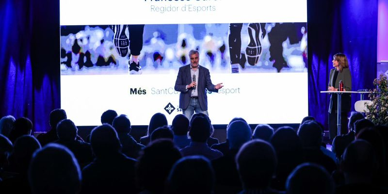 El regidor d'Esports, Francesc Carol (ERC), ha destacat la multiesportivitat de Sant Cugat. FOTO: Ajuntament