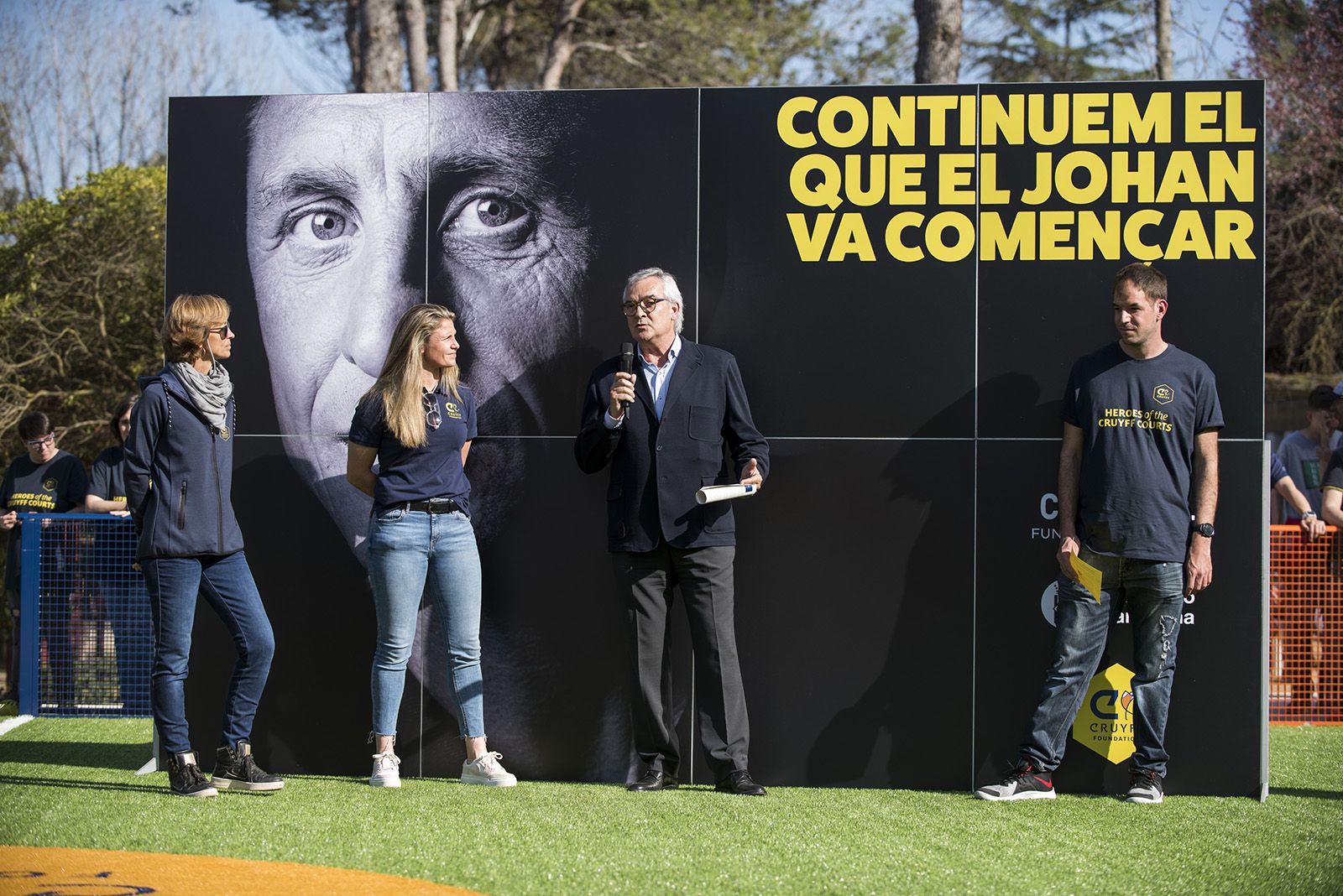 Inauguració Cruyff Court de Catalònia Fundació Creactiva. FOTO: Bernat Millet.