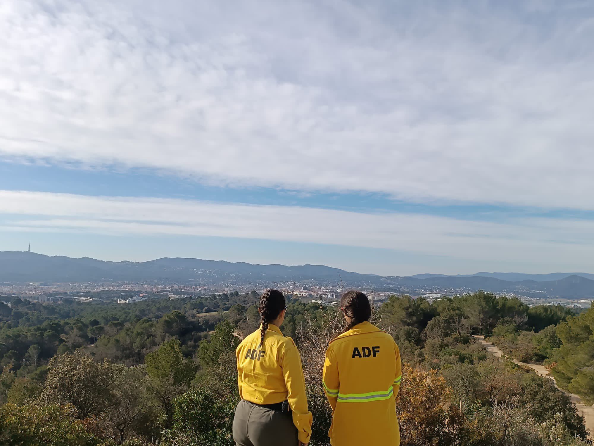 L'ADF Sant Cugat fent tasques de prevenció FOTO: ADF 