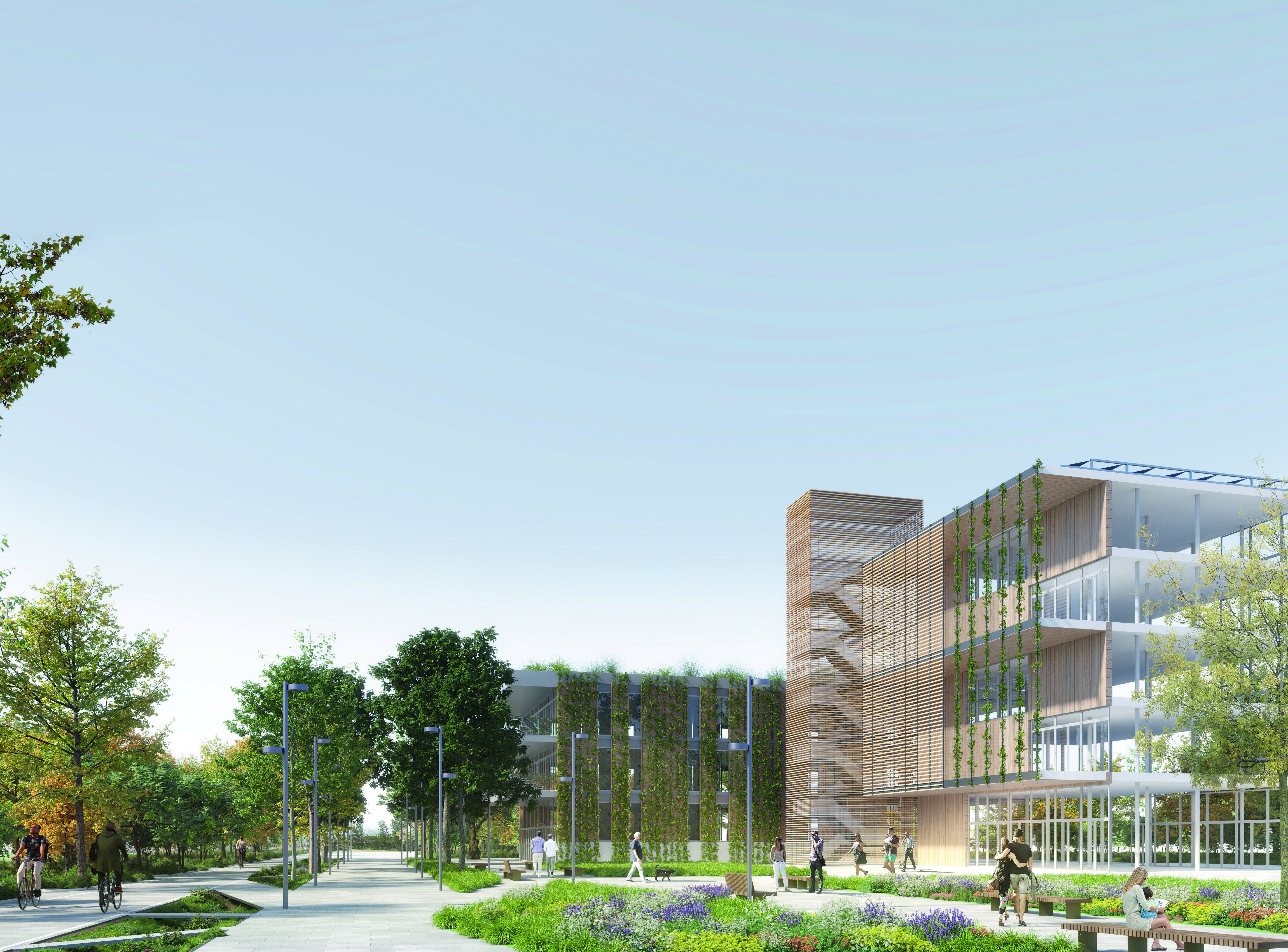 Simulació del futur barri de Ca n’Ametller. FOTO: Cedida