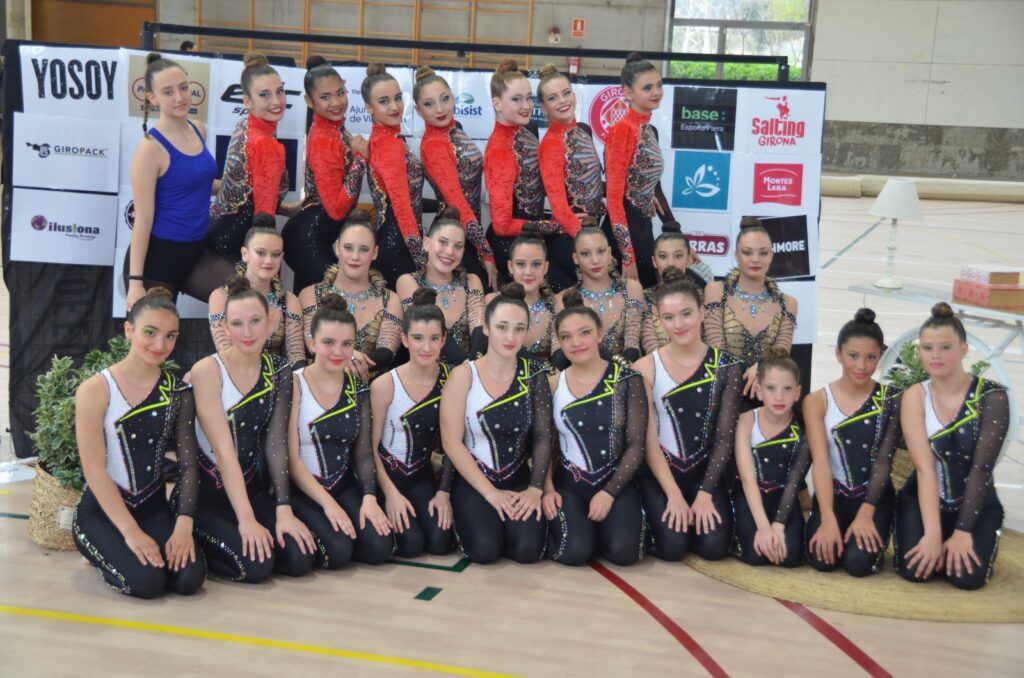 El Club Gimnàstica Sant Cugat, en la 1a Fase de la Copa Catalana de Gimnàstica Estètica. FOTO: Cedida