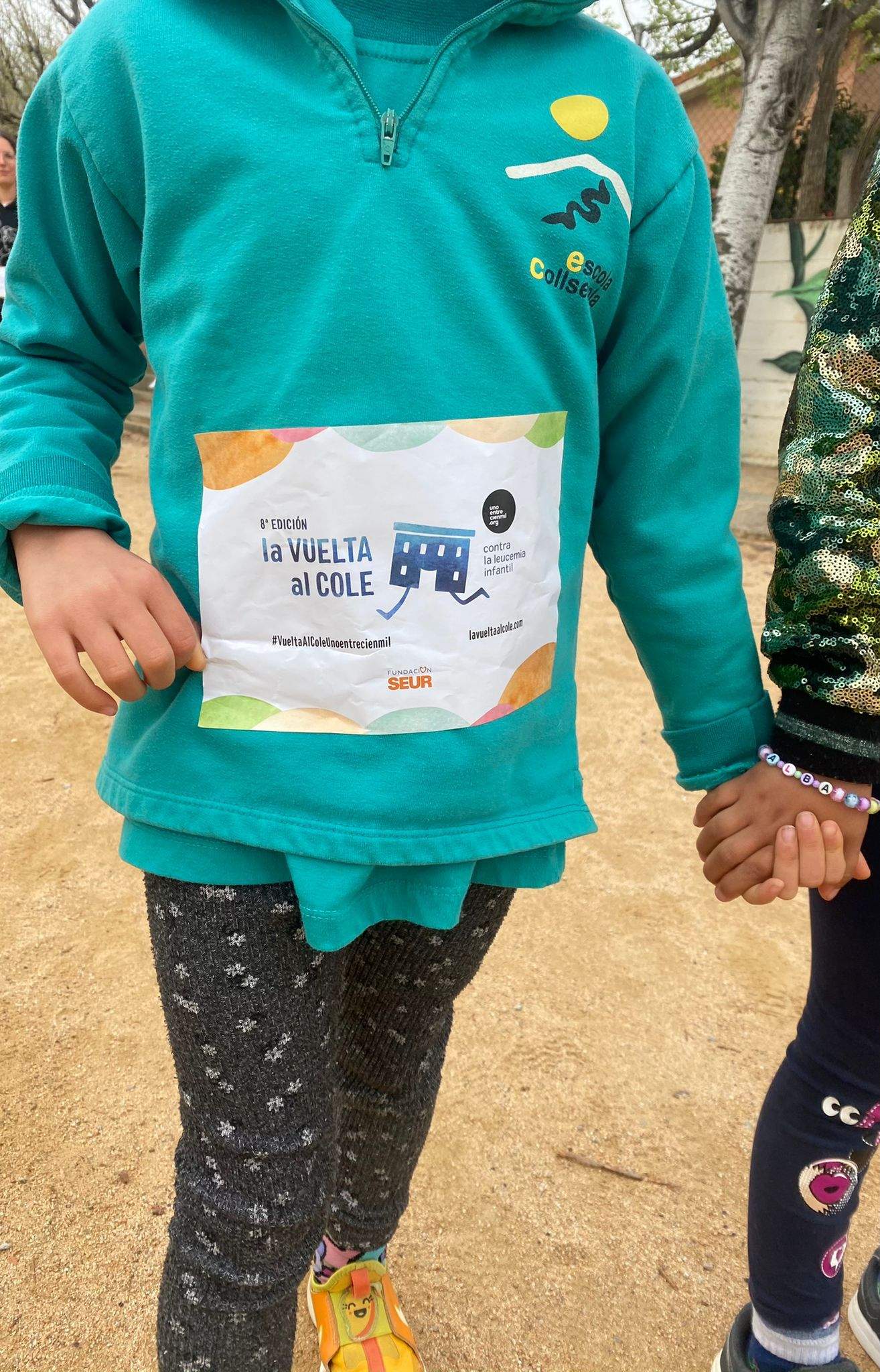 Cartell de la iniciativa solidària "Corre la vuelta al cole" FOTO: escola Collserola