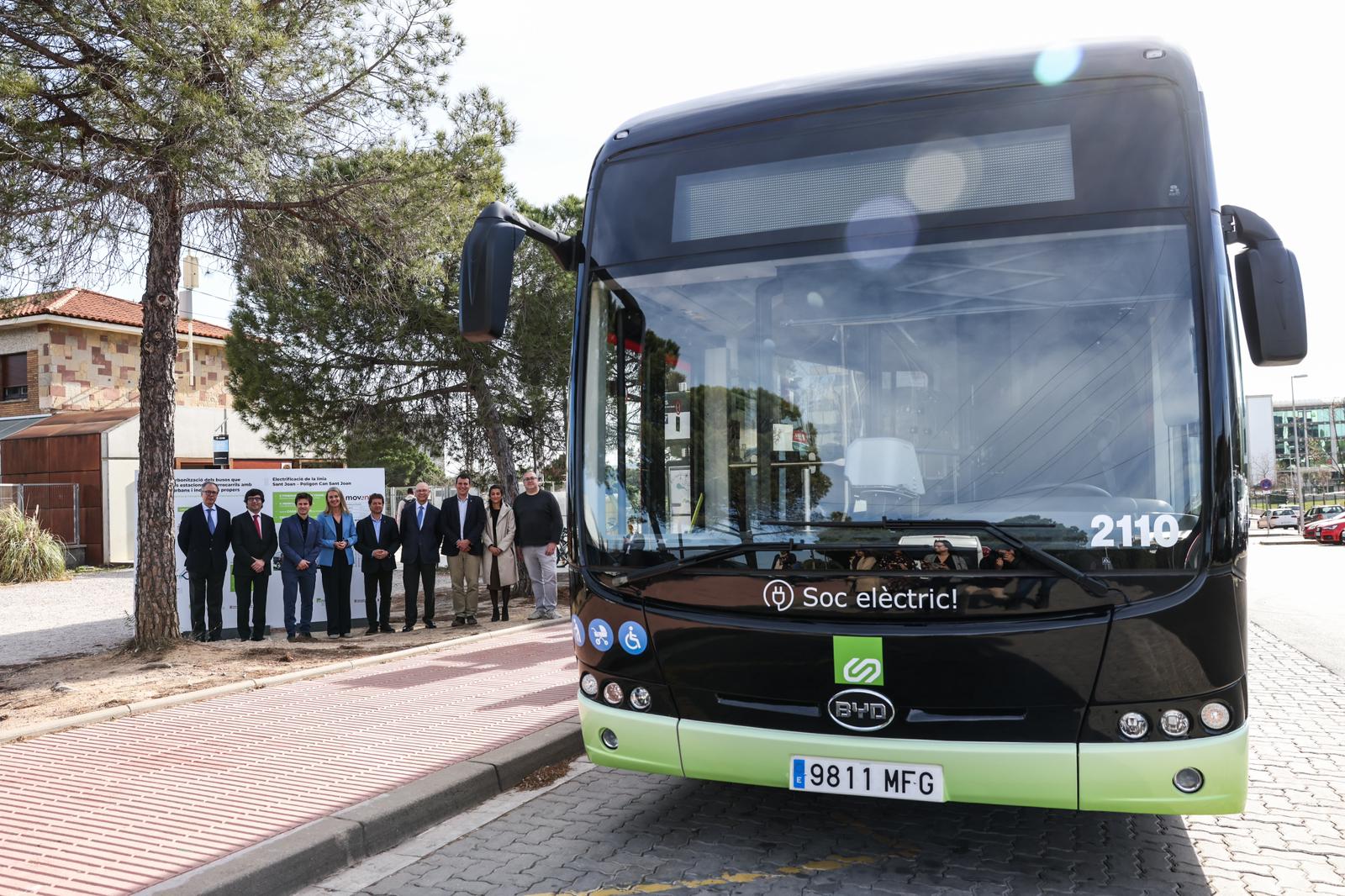Un dels nous autobusos elèctrics. Foto: Ajuntament