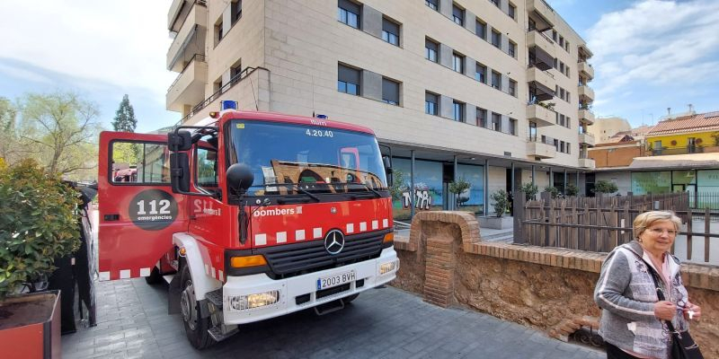 Tres dotacions de Bombers han acudit a la zona. Foto: Cedida