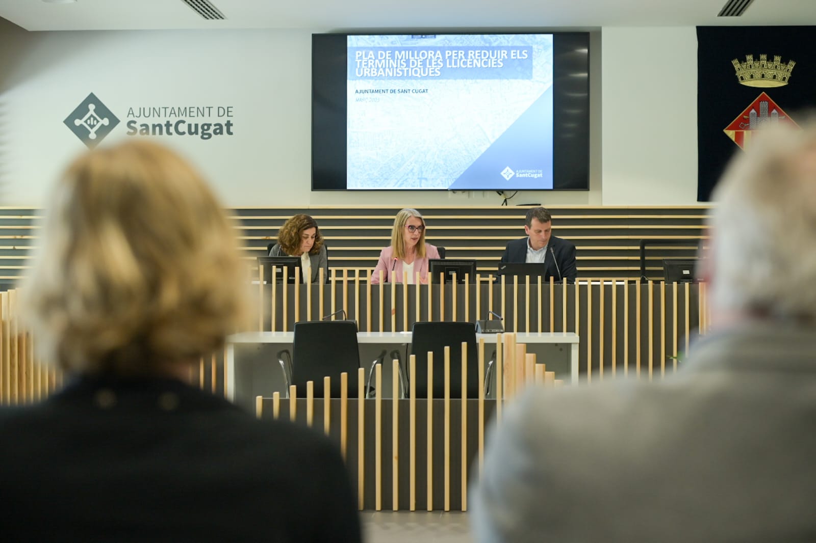 Montse Escudé, Mireia Ingla i Francesc Duch. FOTO: Ajuntament.