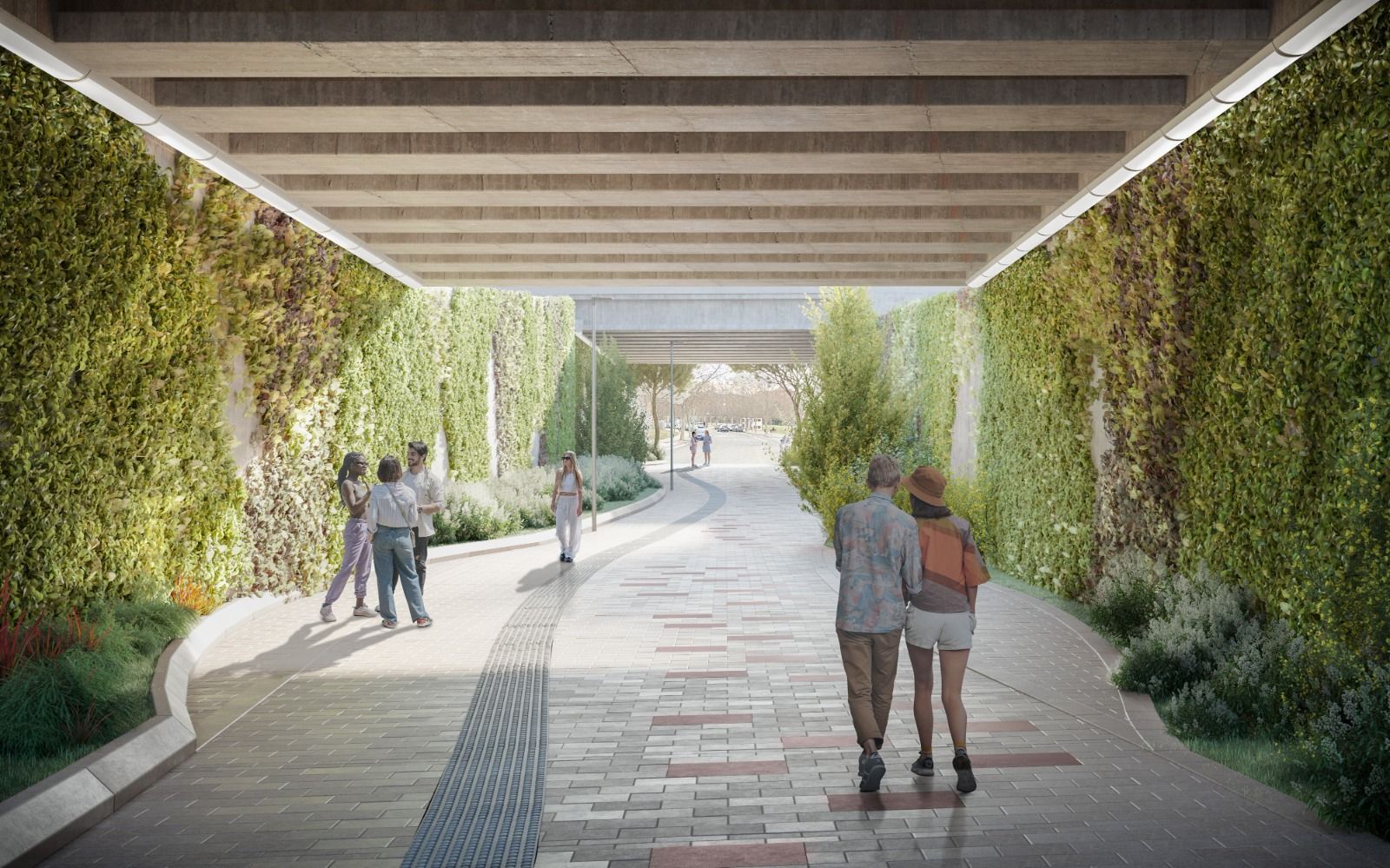 Creació digital de com seria l'avinguda Can Volpelleres reurbanitzada. Foto: Ajuntament