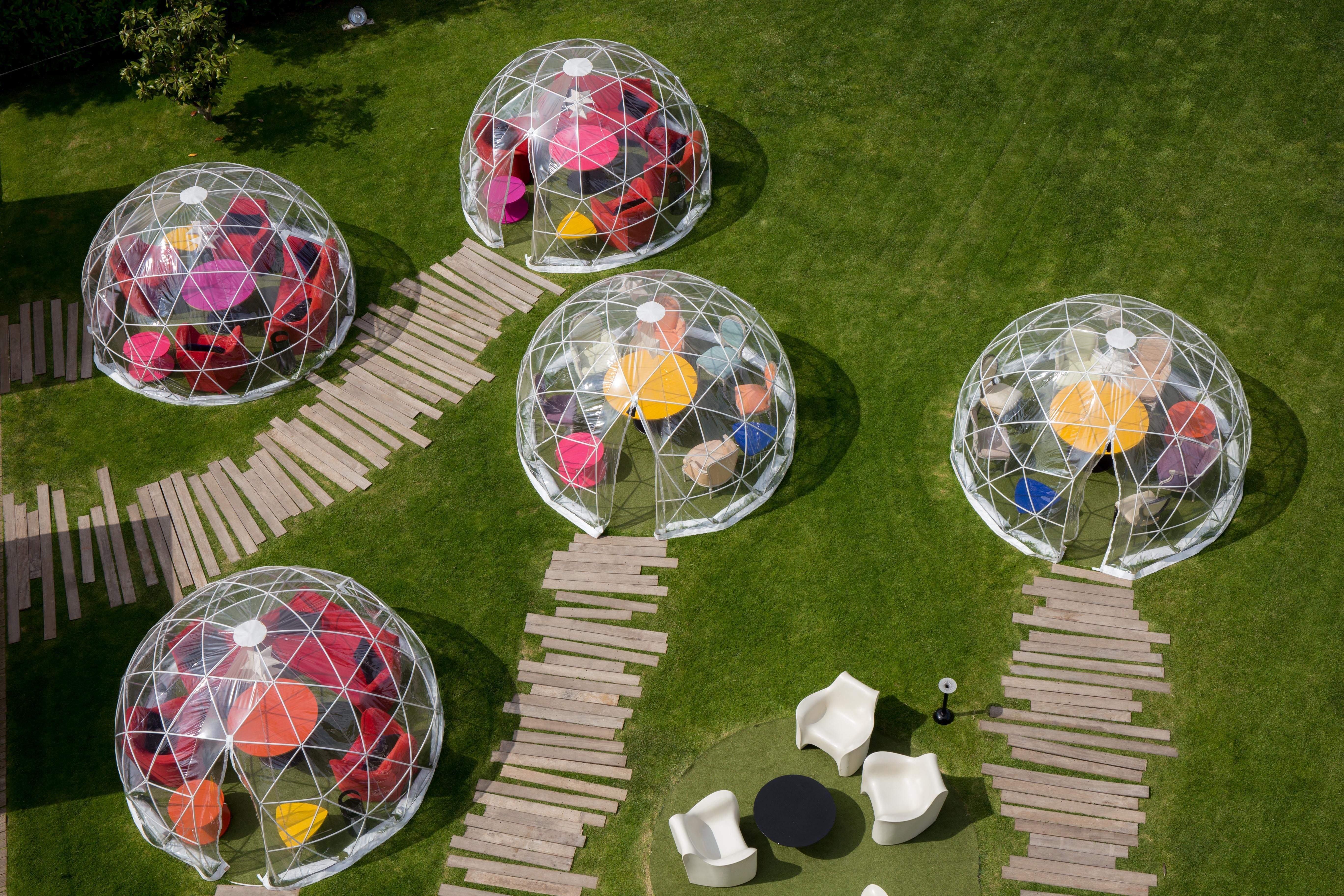 Hotel Sant Cugat ofereix una oferta gastronòmica de qualitat en les seves bombolles pícnic. FOTO: Cedida