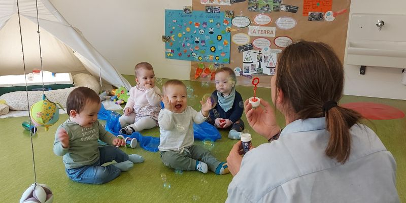 Nadons de l'Escola La Vall infantil. FOTO: Cedida